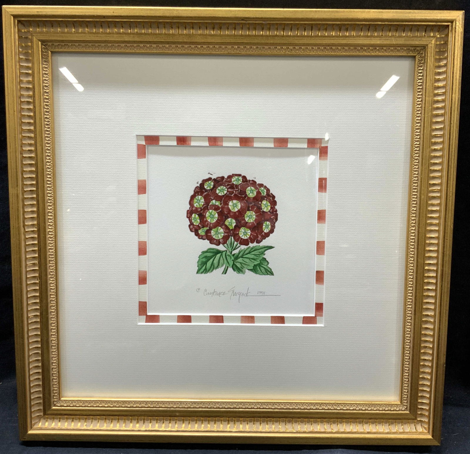 Constance Shryack Sgd Primrose Silk Screen 1991 (1 of 8)