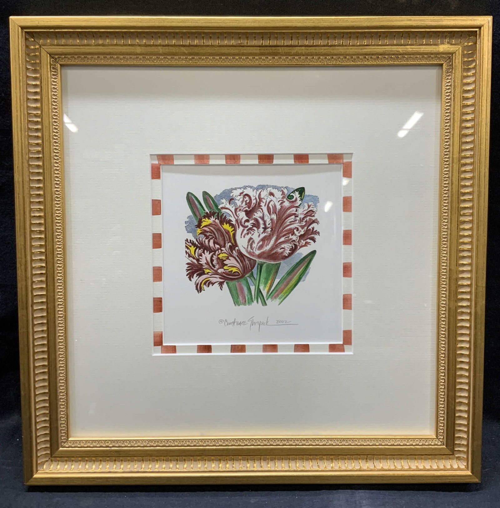 Constance Skyrack Sgd Tulips Silk Screen 2002 (1 of 8)