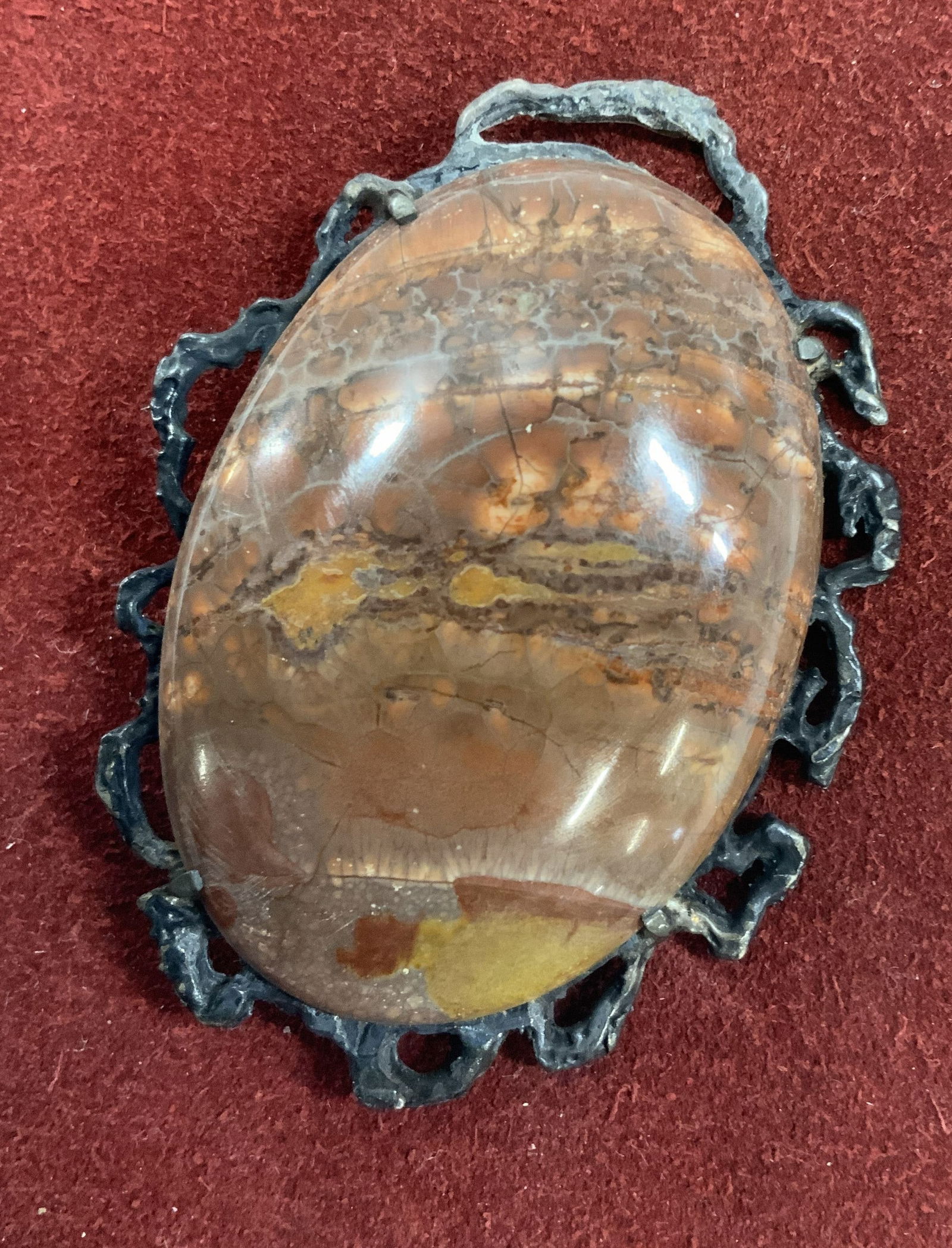 Natural Stone Sterling silver Bolera Charm (1 of 7)