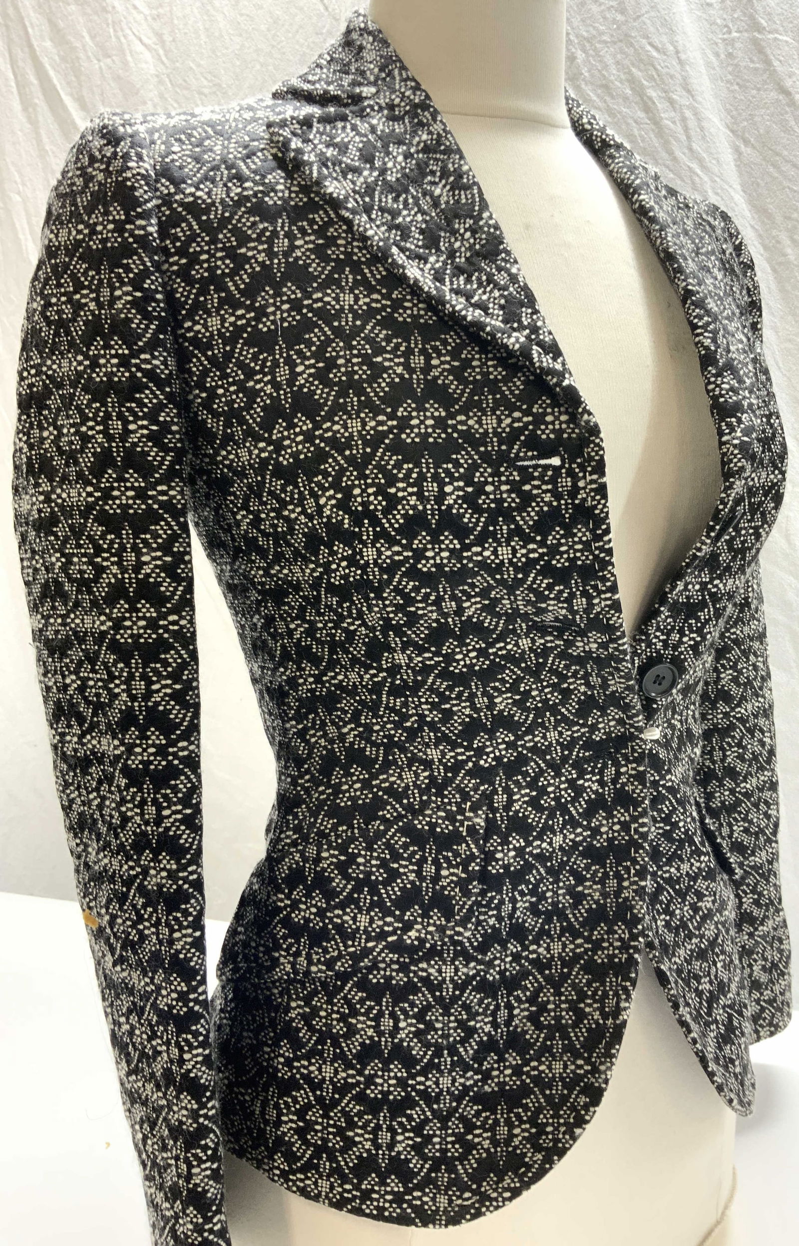 KULSON Luxury Black & White Blazer Jacket, Italy (1 of 11)