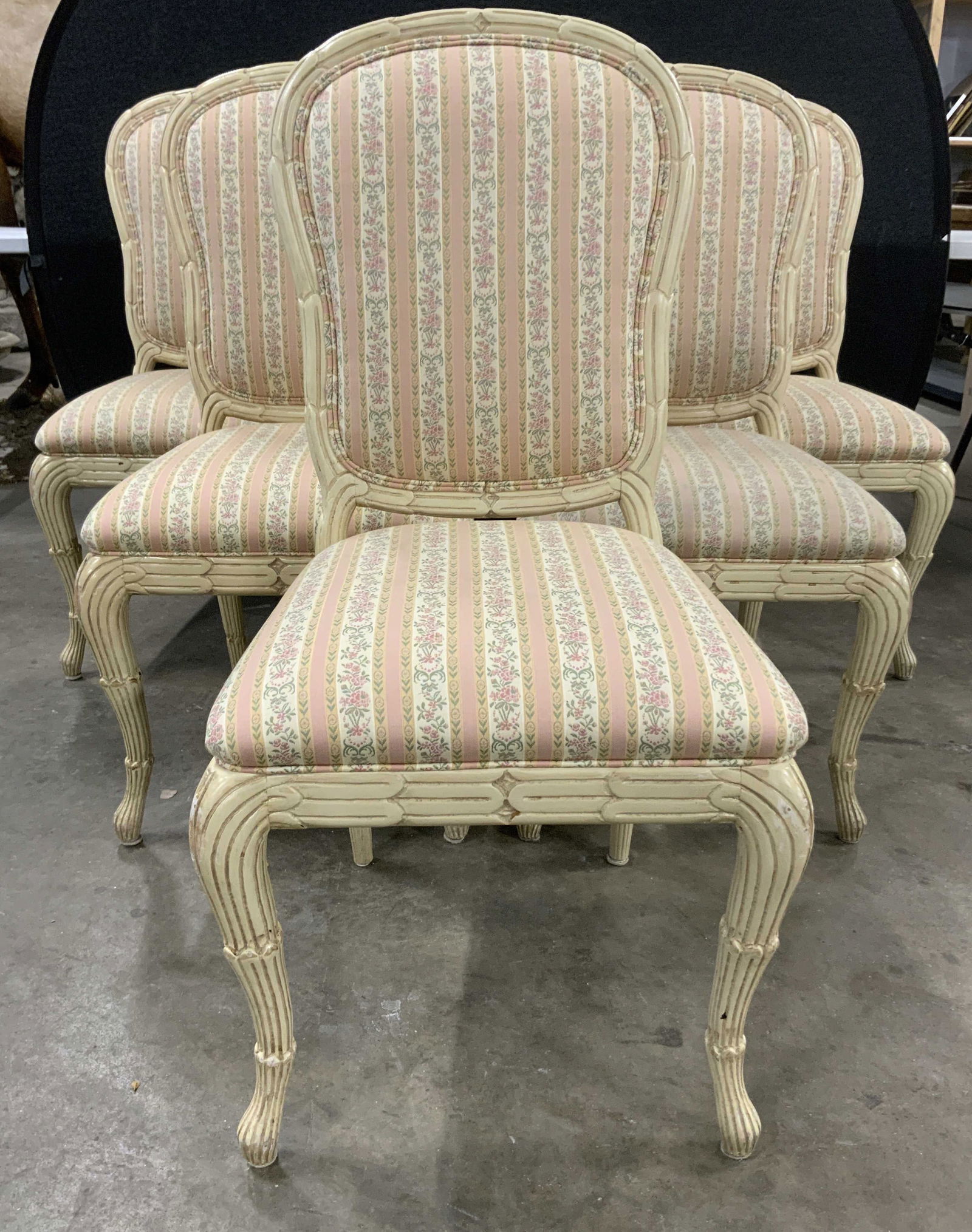 Set 6 Uph Wooden Italian Regency Dining Chairs (1 of 10)