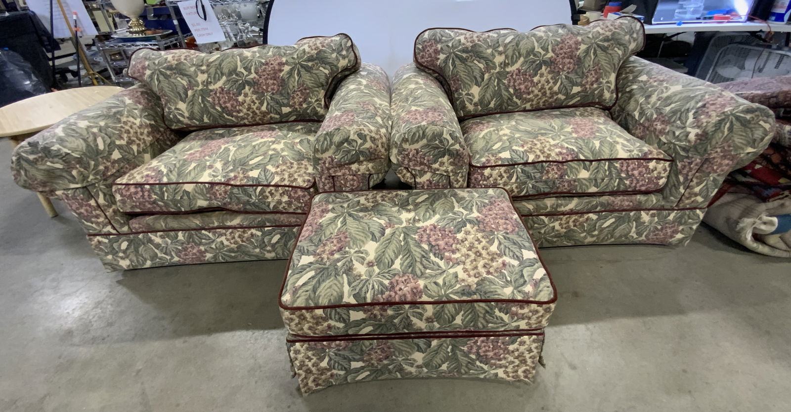 3 NORWALK FURNITURE XL Armchairs & Ottoman USA (1 of 16)