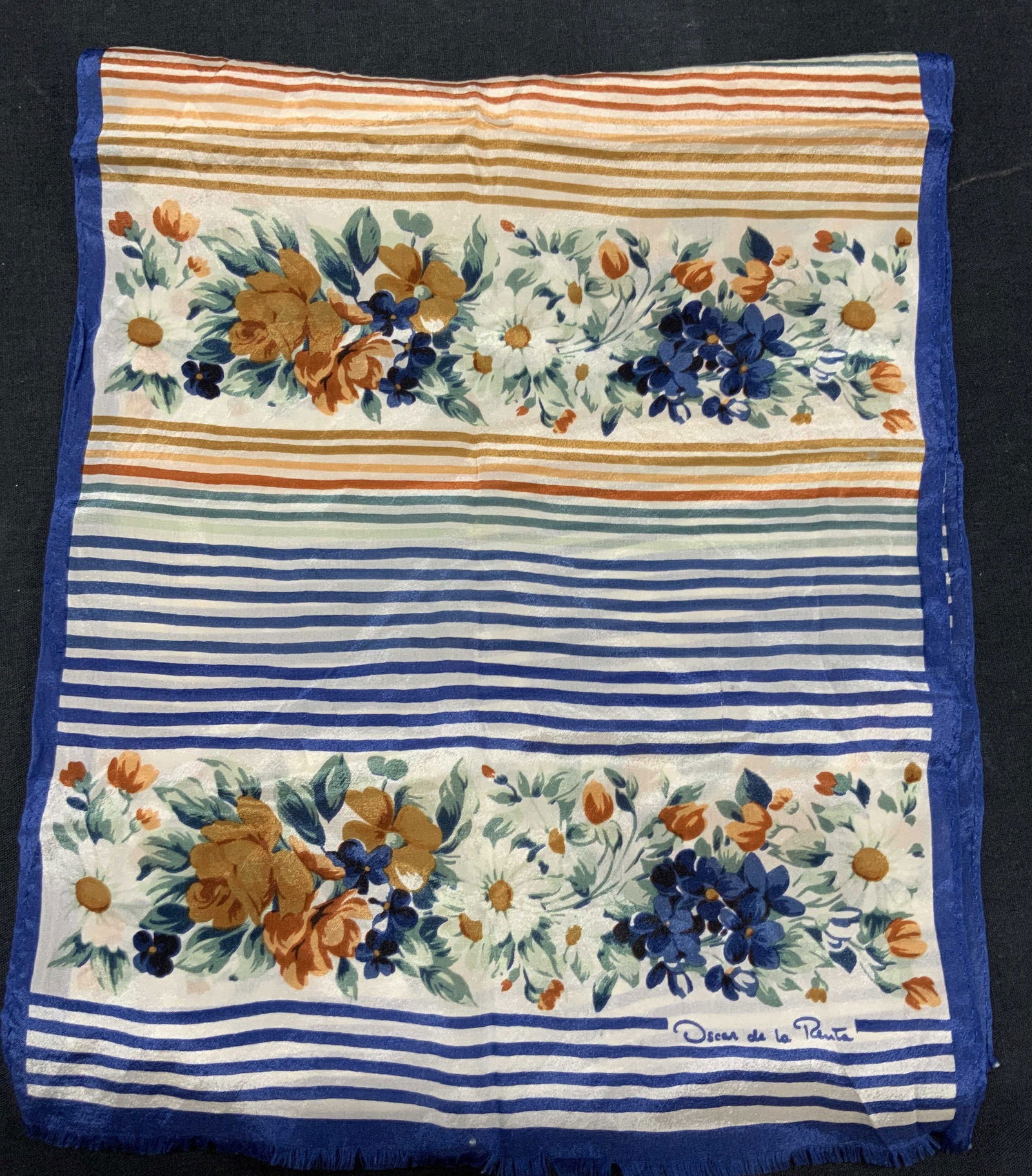 Oscar Del La Renta Vintage Silk Scarf (1 of 6)