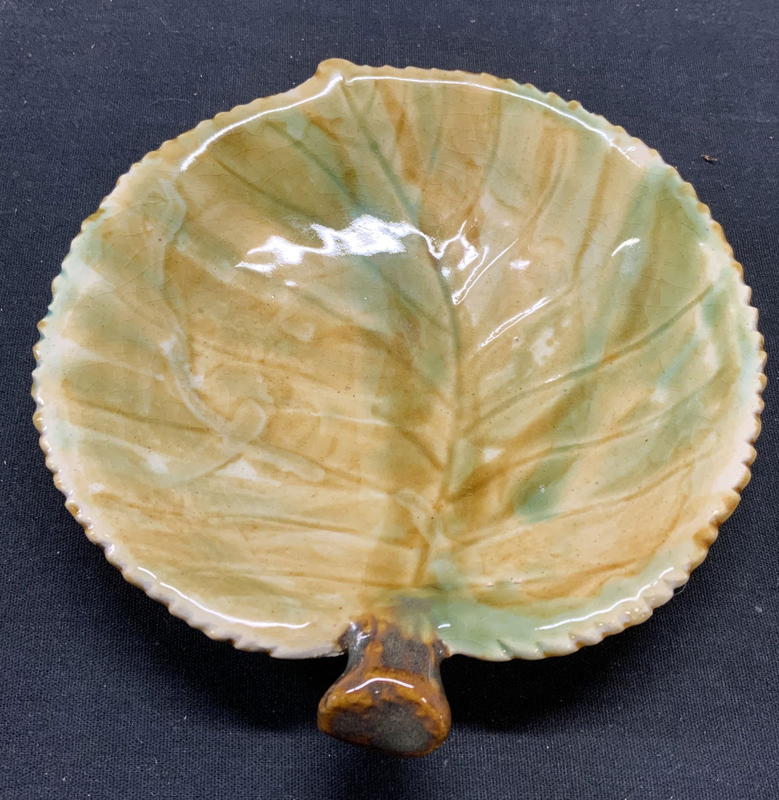 Vintage Handmade Ceramic Leaf Dish (1 of 6)