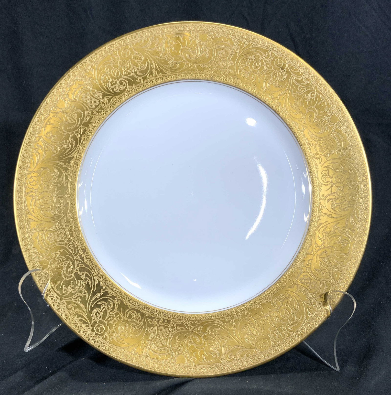 HEINRICH & CO SELB BAVARIA Gilt Porcelain Plate (1 of 7)