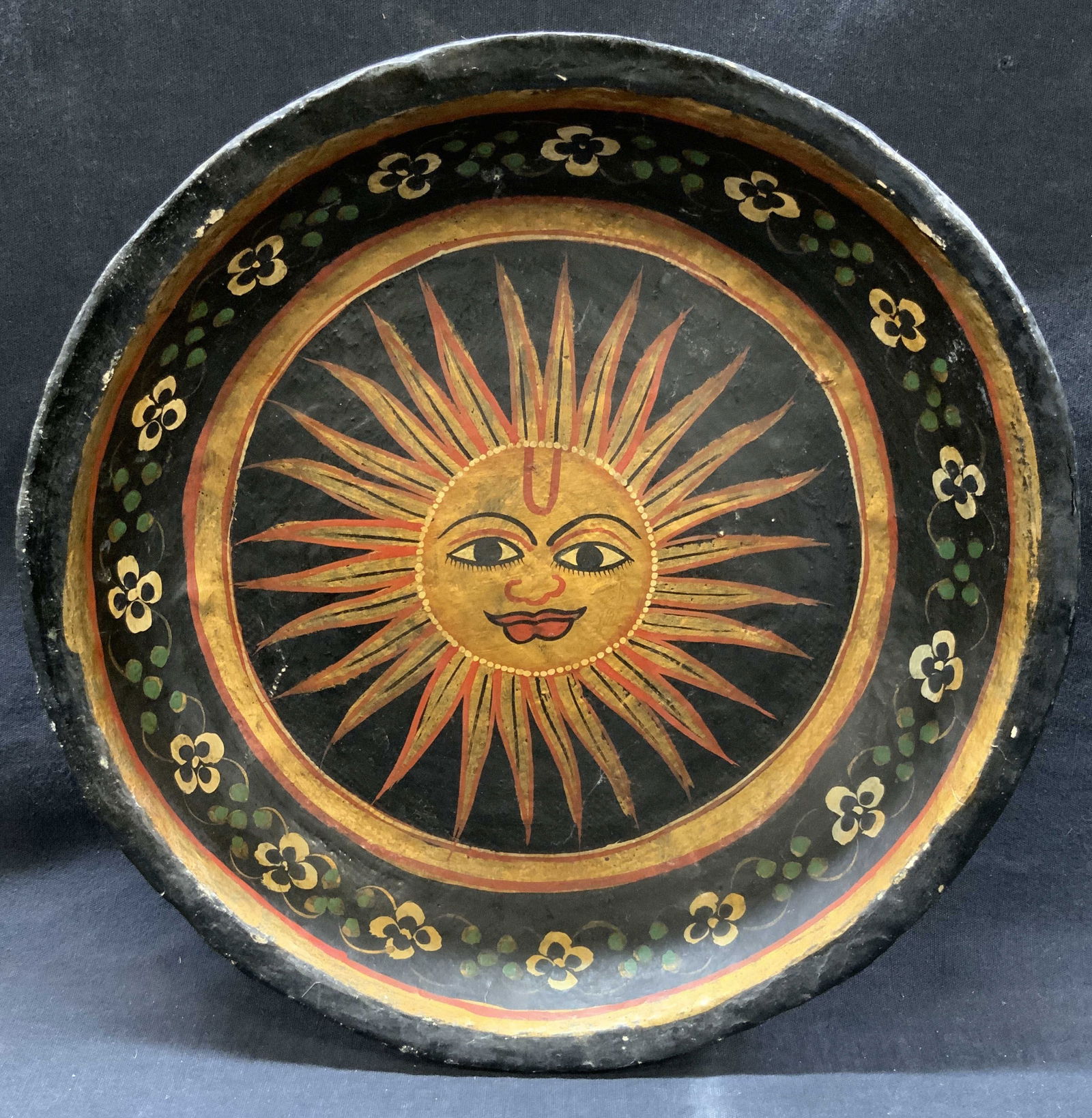 Hand Crafted Paper Folk Art Bowl (1 of 8)