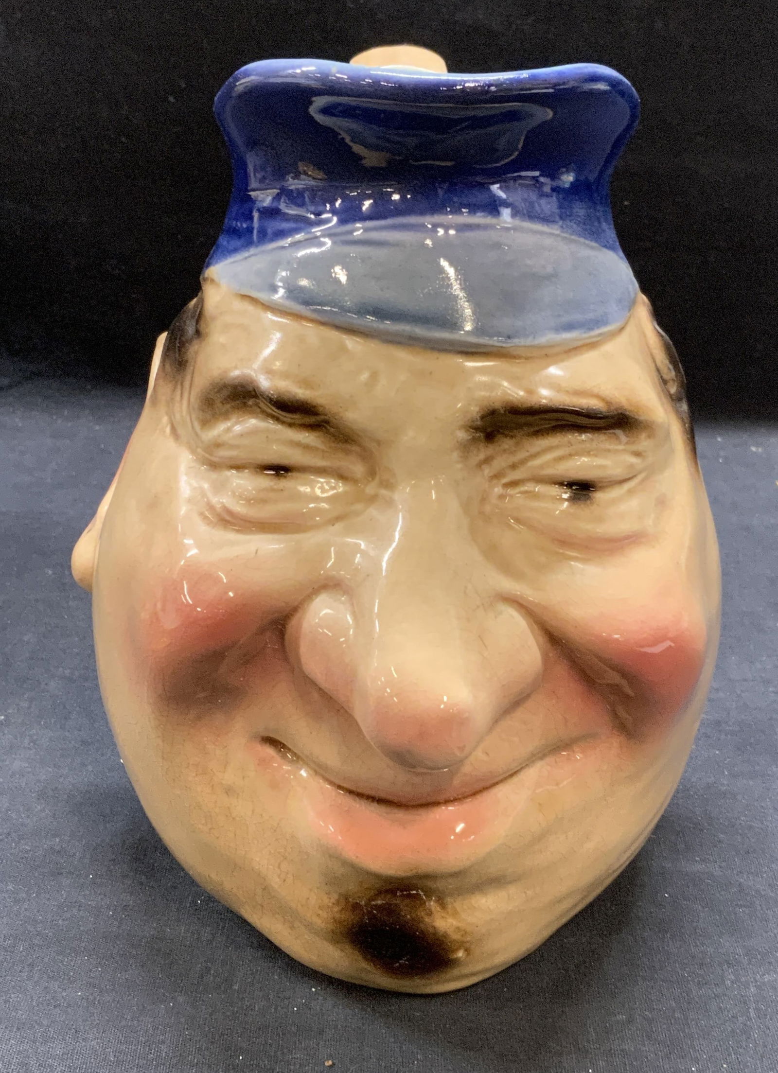 Vintage Sarreguemines Ceramic Figural Pitcher (1 of 6)