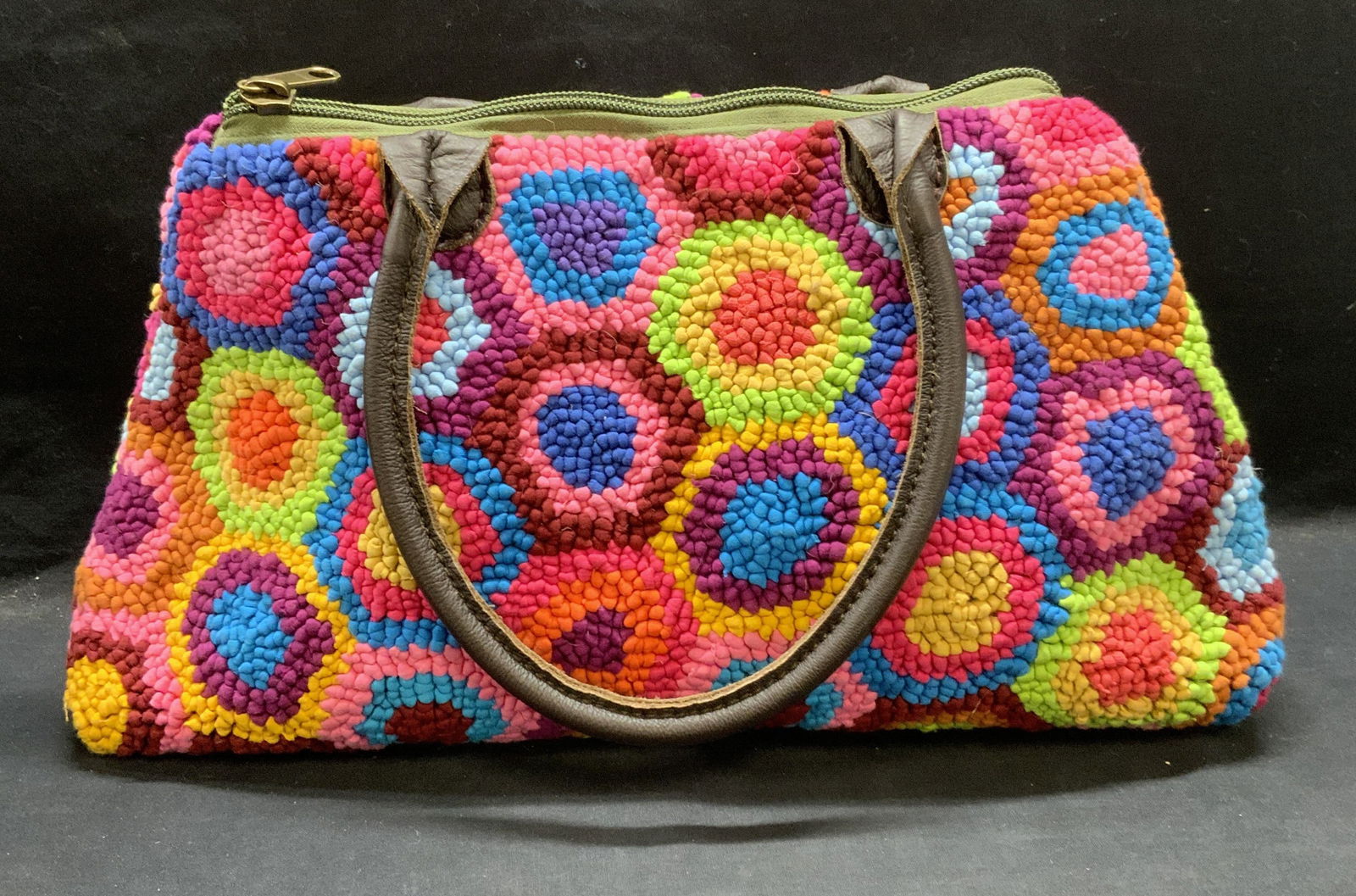 Mielie South Africa Woven Floral Print Handbag (1 of 8)