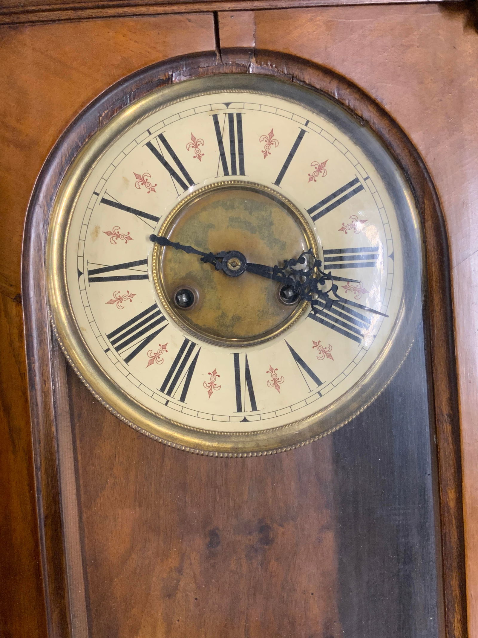 Antique Carved Wooden Wall Clock (1 of 15)