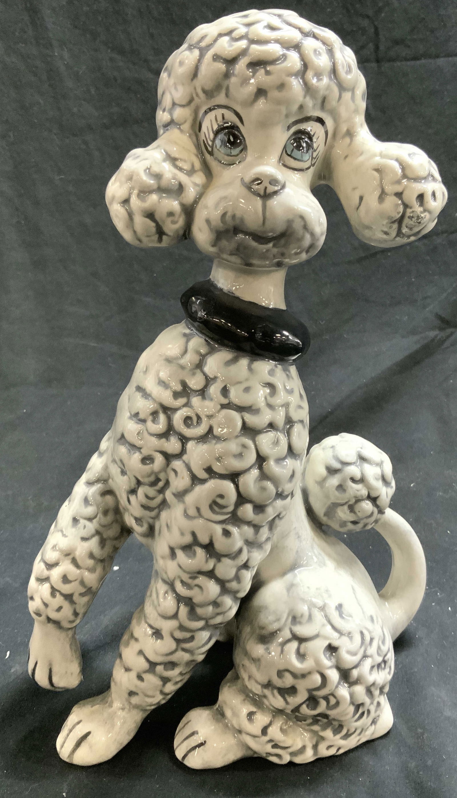Vintage Hand Painted Ceramic Poodle Figure (1 of 6)