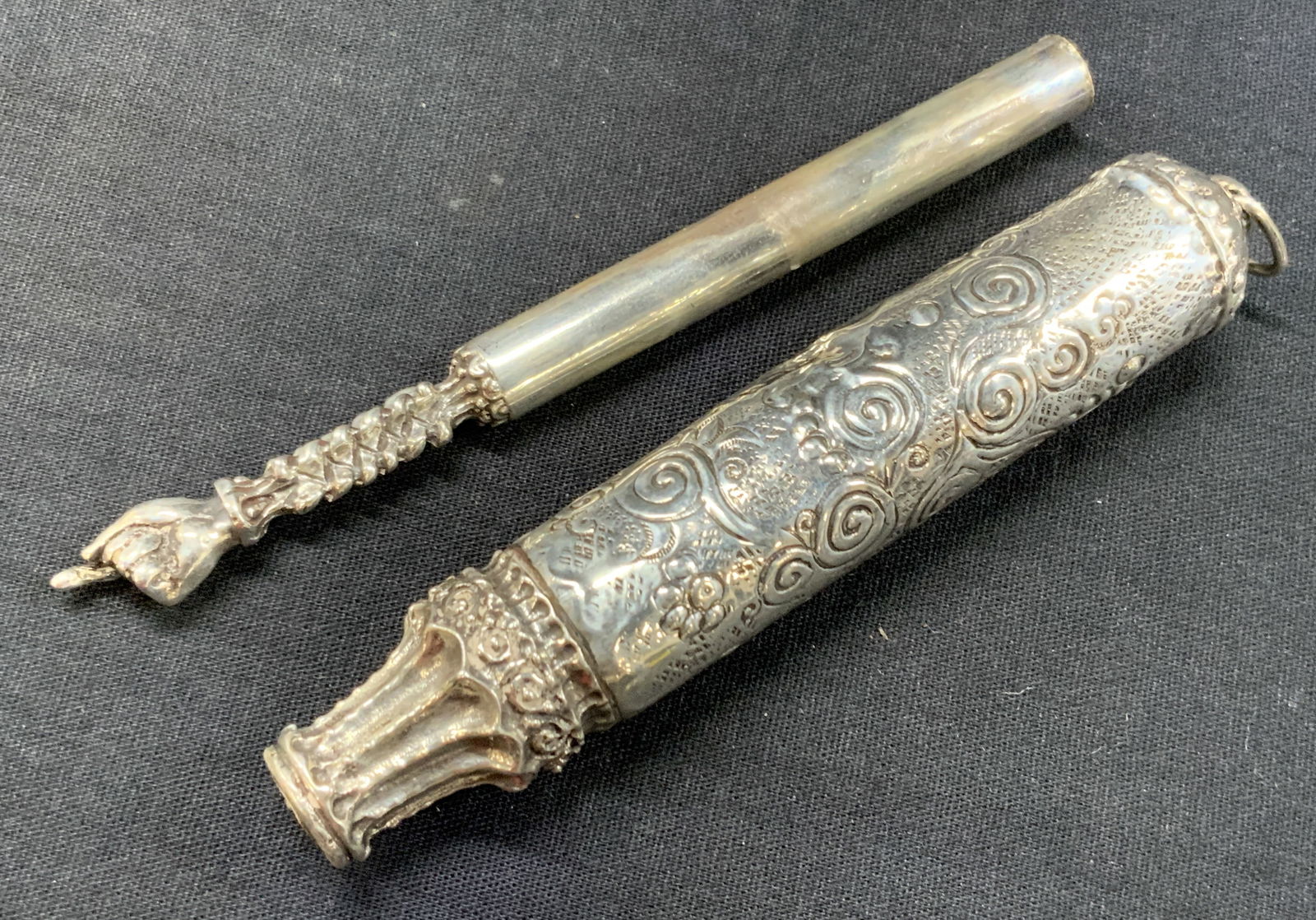 Hand Crafted Sterling Silver Torah Pointer, Israel (1 of 11)