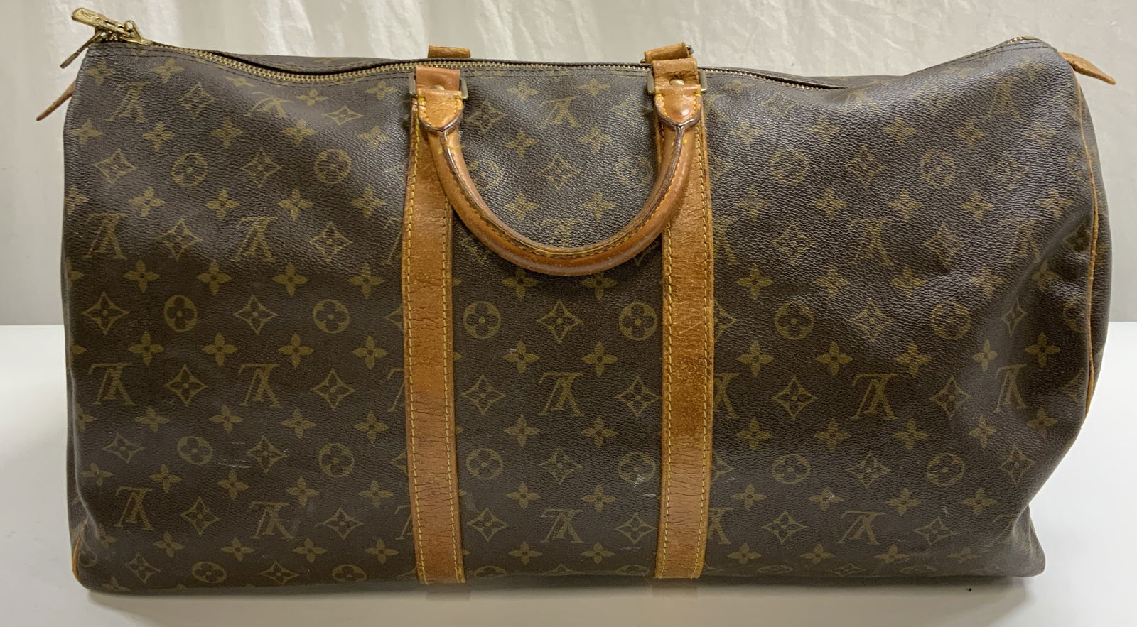 Louis Vuitton Monogram Leather Keepall Bag (1 of 10)