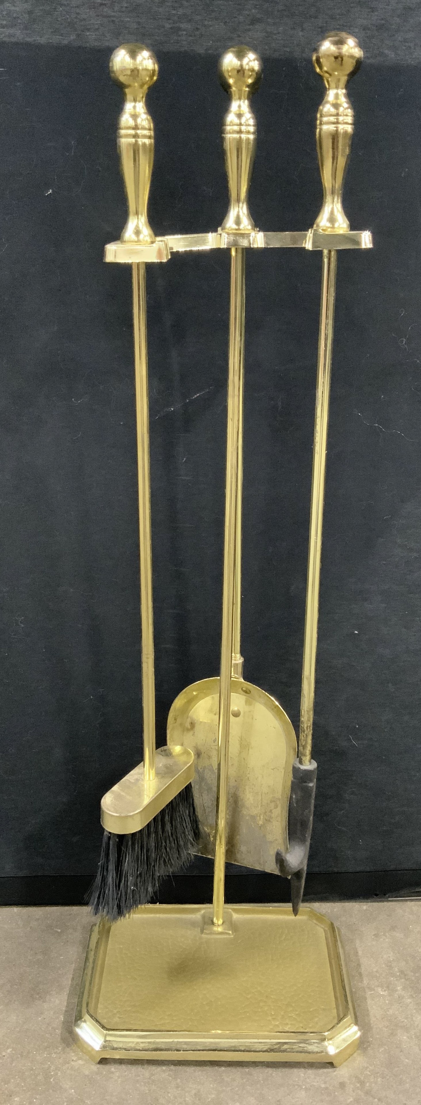 Lot 4 Vintage Gilt Metal Fireplace Tools (1 of 8)