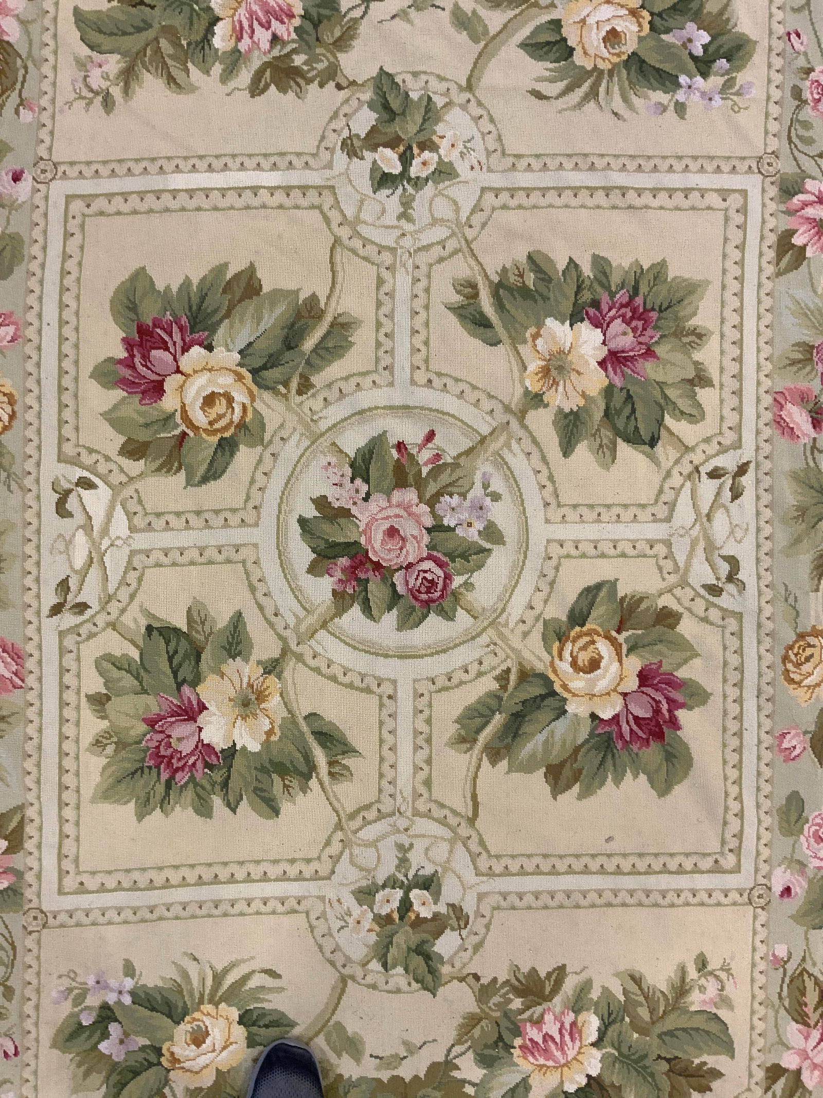 Vintage Needlepoint French Aubusson Rug (1 of 8)