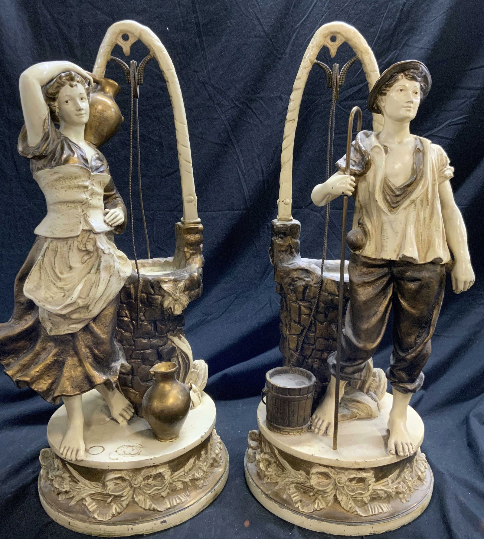 FRANCAISE COLLECTION Lot 2 Vntg Iron Figures (1 of 10)