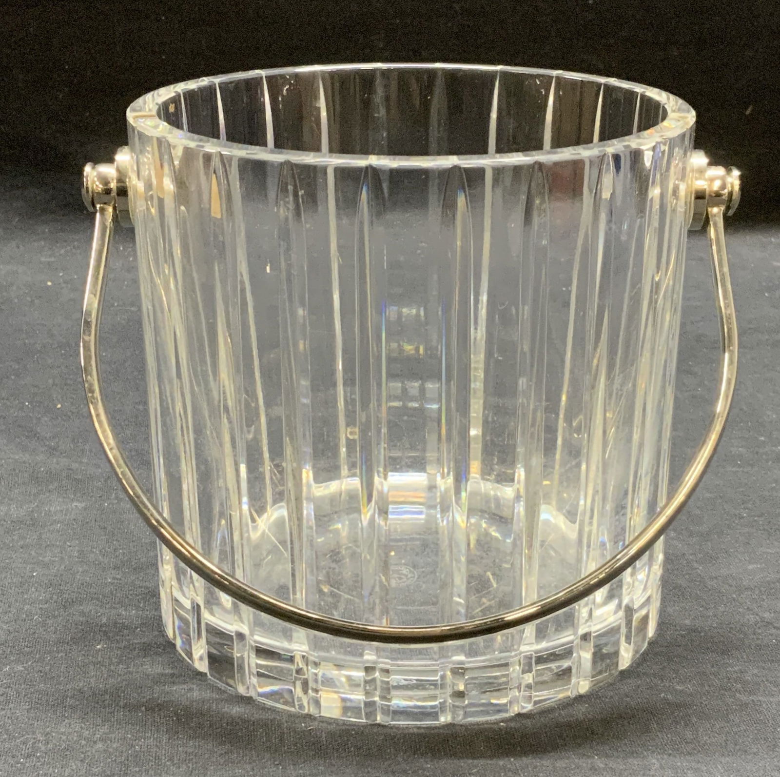 Vintage Baccarat Ribbed Crystal Ice Bucket, France (1 of 7)