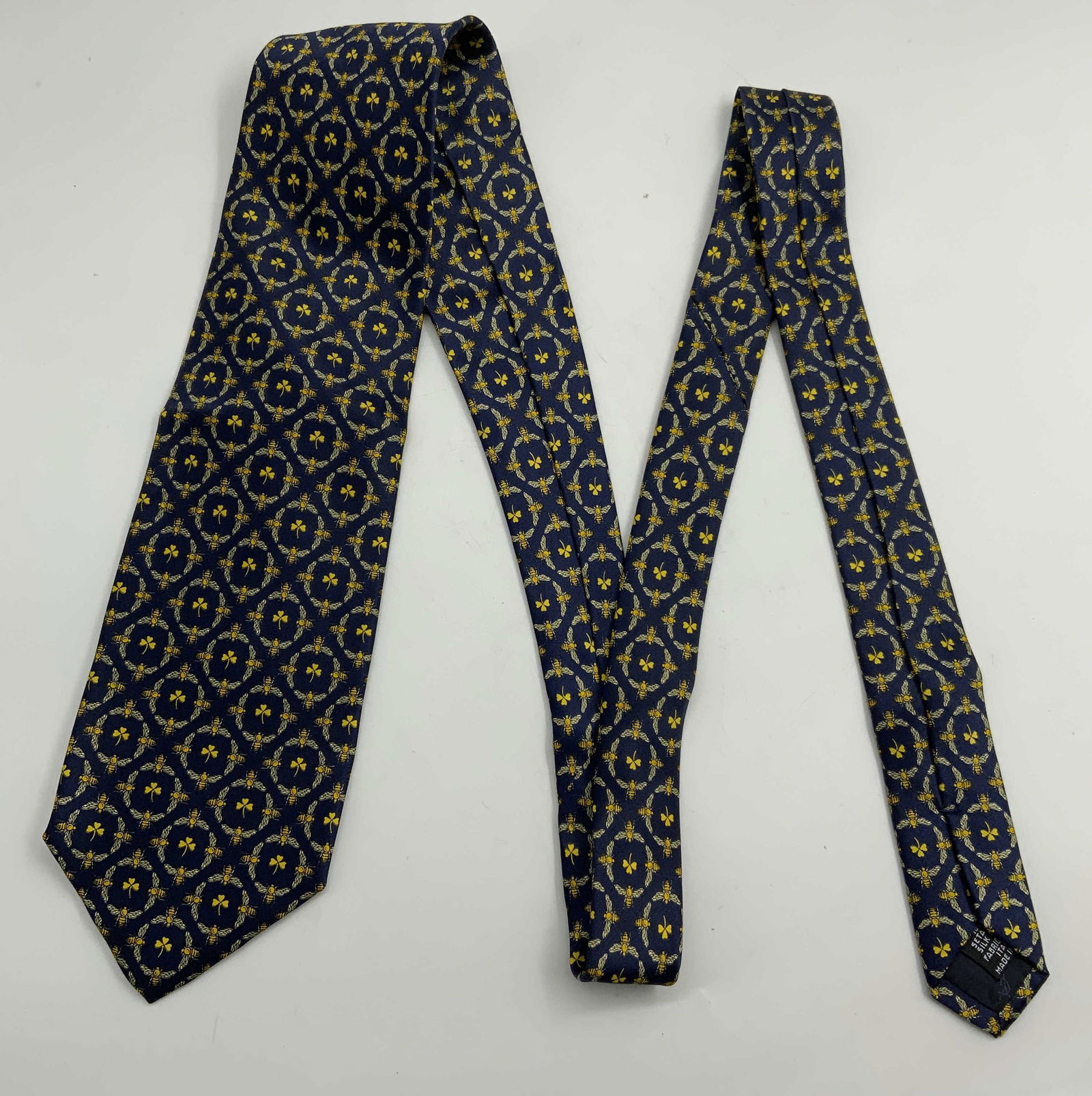 Yves Saint Laurent Blue Silk Tie, Italy (1 of 6)