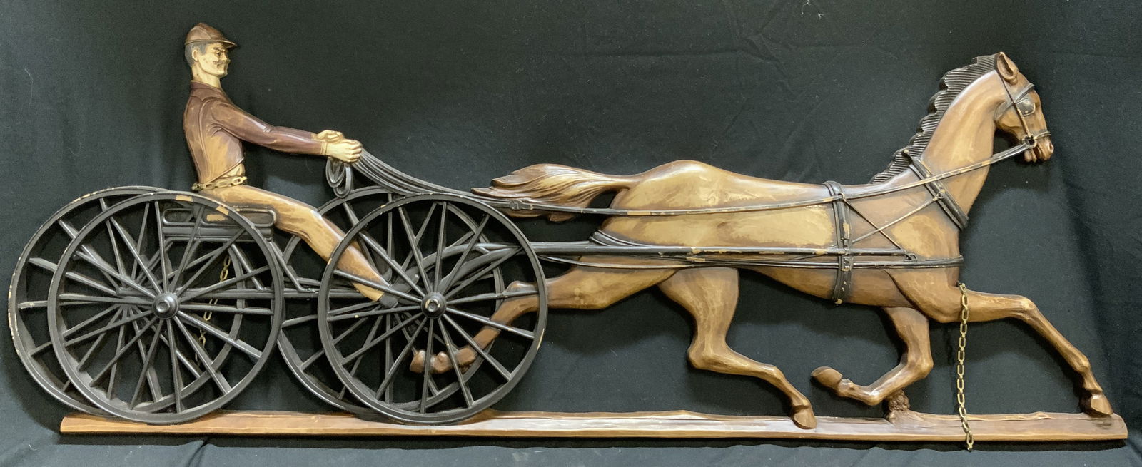 SYROCO Harness Horse Racing Wall Decor USA 37in (1 of 7)