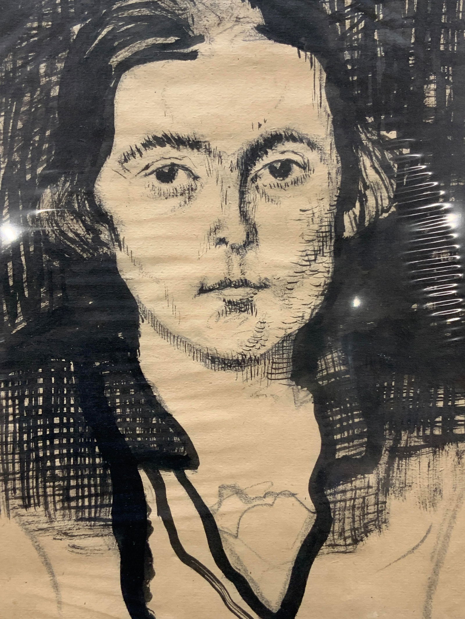 Attr Erwin Stolz 1926 Vntg Signed Ink Portrait (1 of 9)