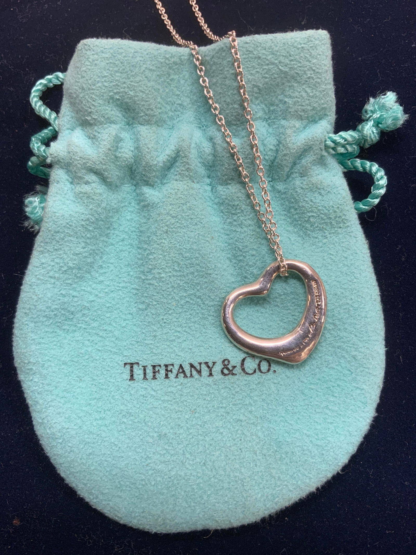 TIFFANY & Co Elsa Peretti Sterling Silver Necklace (1 of 7)