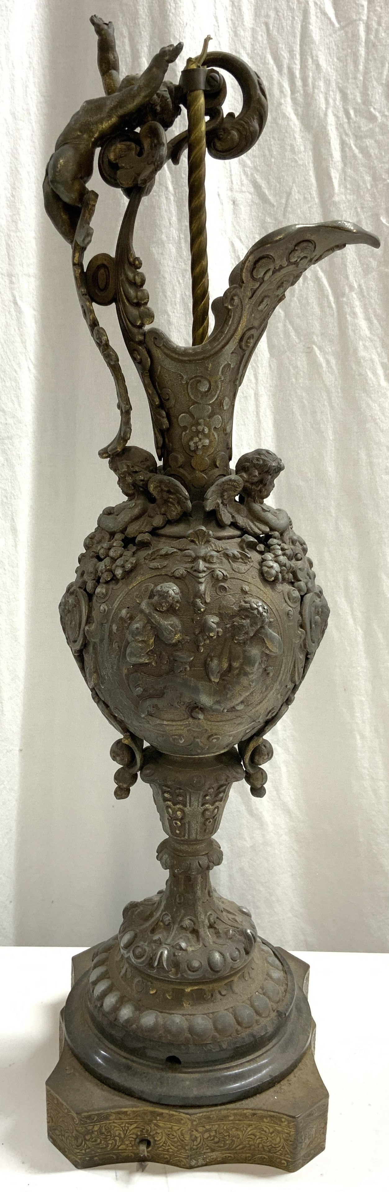 Antique Napoleon III Period Bronze Ewer 2ft (1 of 13)