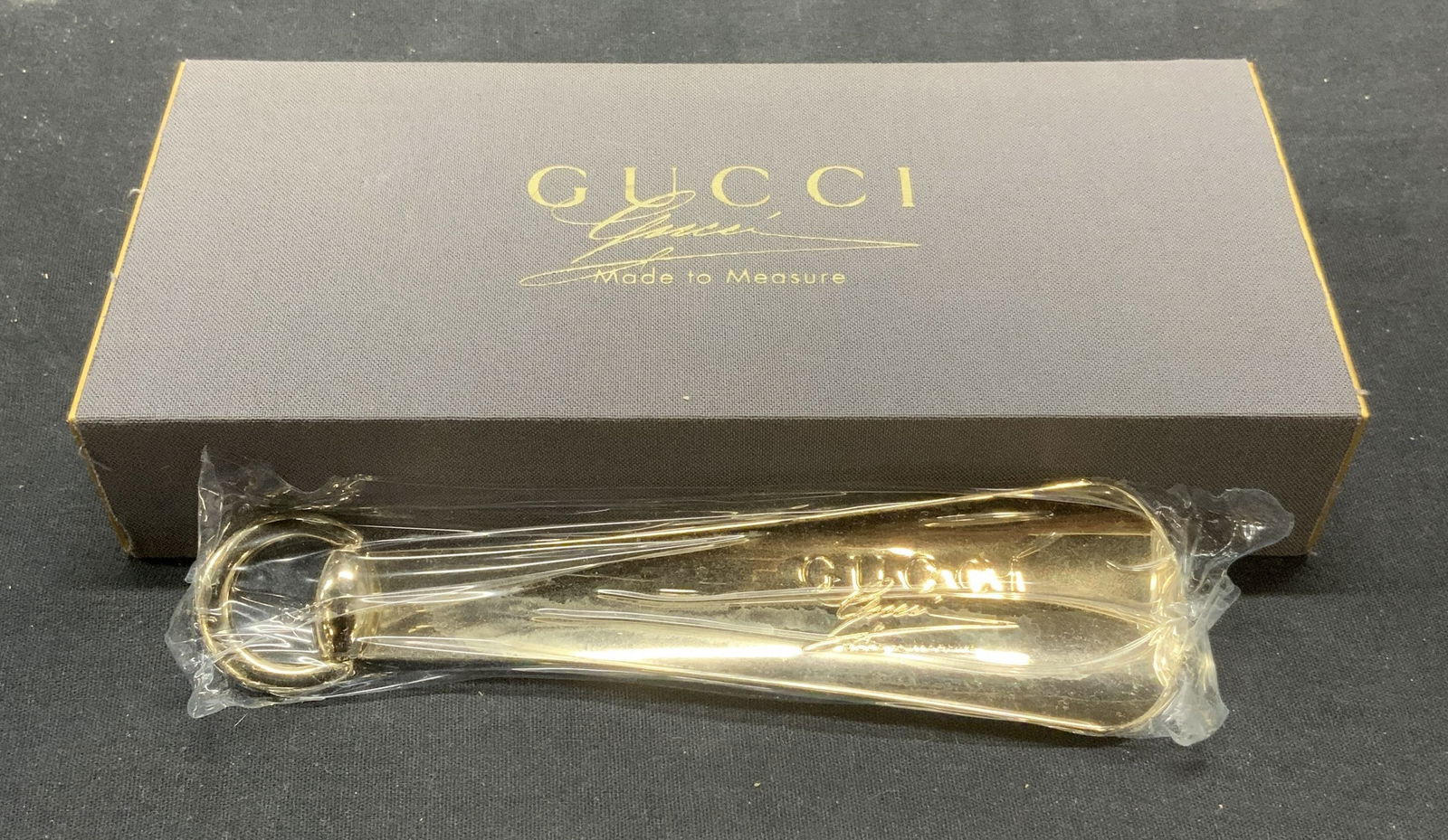 Vintage Gucci Made To Measure Shoe Horn NIB (1 of 8)