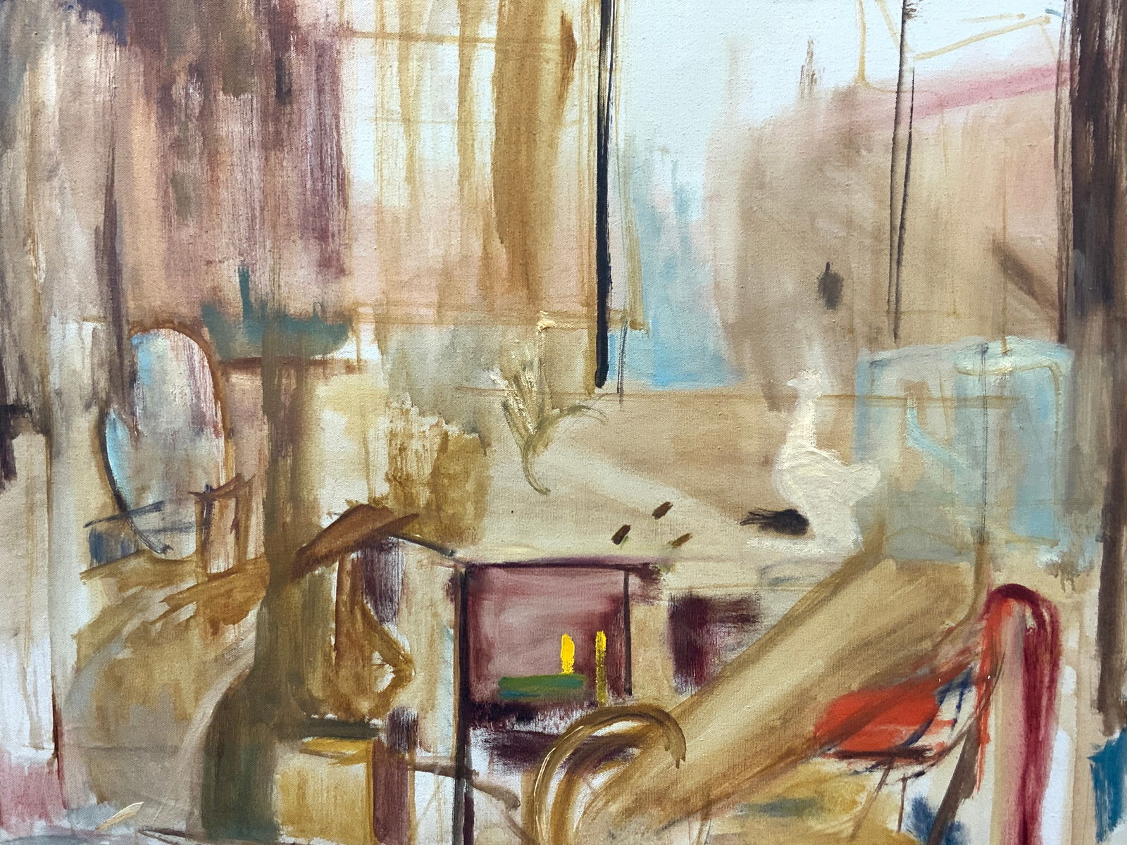 Edith A Smith Sgd Attic Treasures Oil Painting (1 of 10)