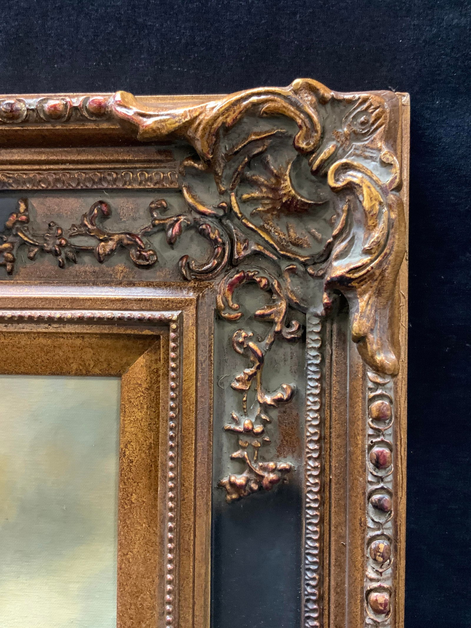 R.Waxaon Signed Cherubs Oil Painting: Signed on lower right corner possibly reads R.Waxaon Depicts a reproduction of William Adolphe Bouguereaus Love conquers all, depicting two cherubs in an embrace with one holding a bow and arrow. Fram