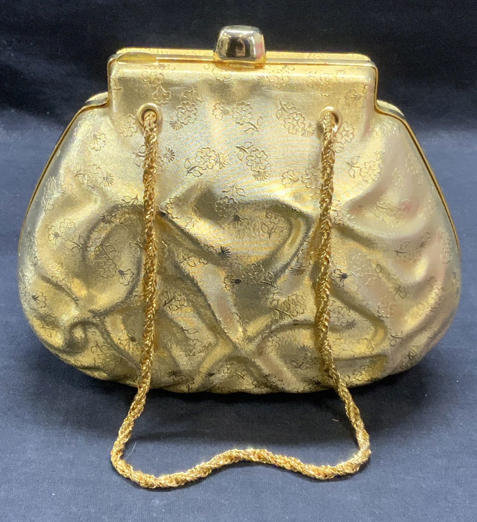 Vintage Saks Fifth Ave Gold Tone Handbag Italy (1 of 7)
