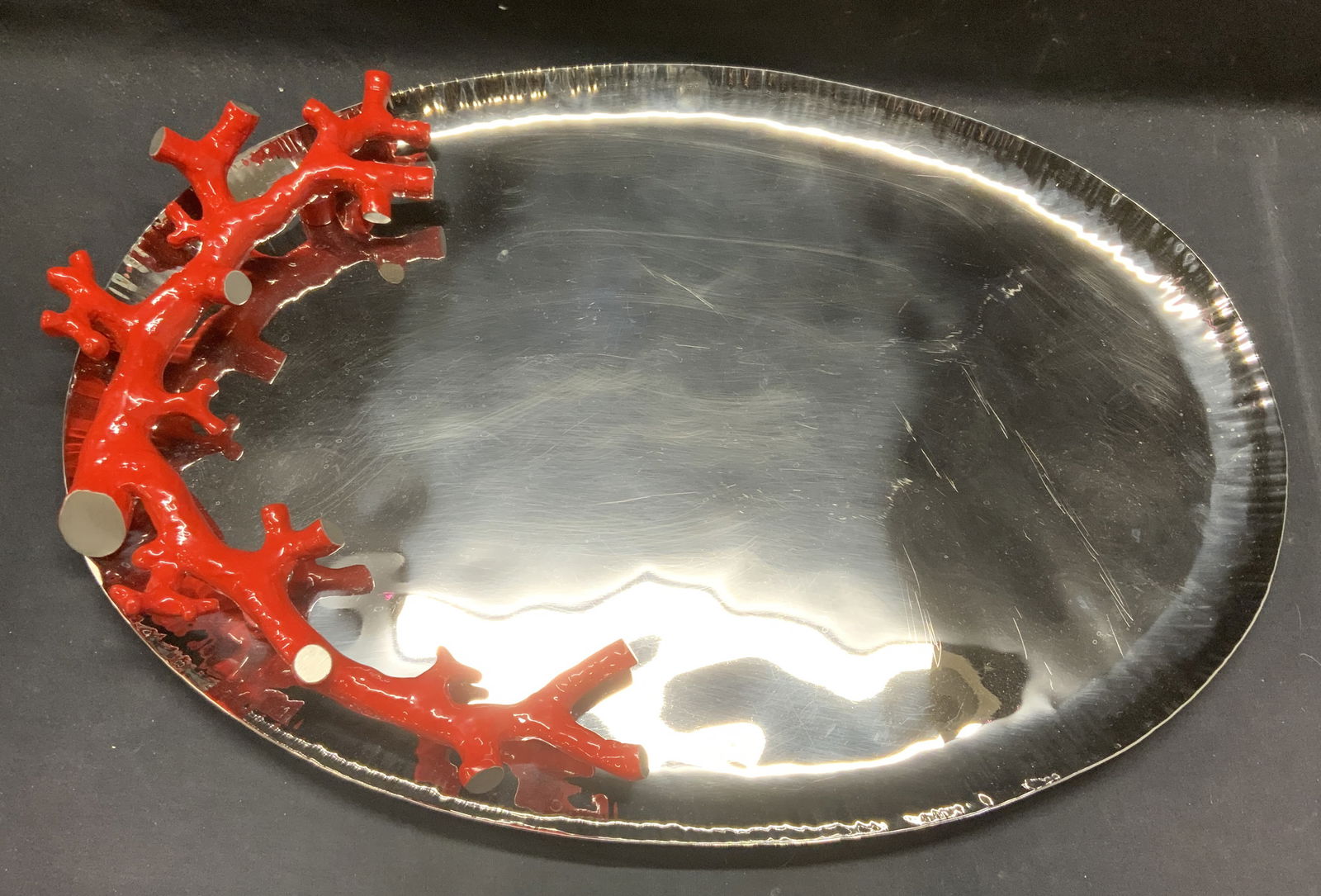 Michael Aram Ocean Reef Silver Tn Platter 21 In (1 of 7)