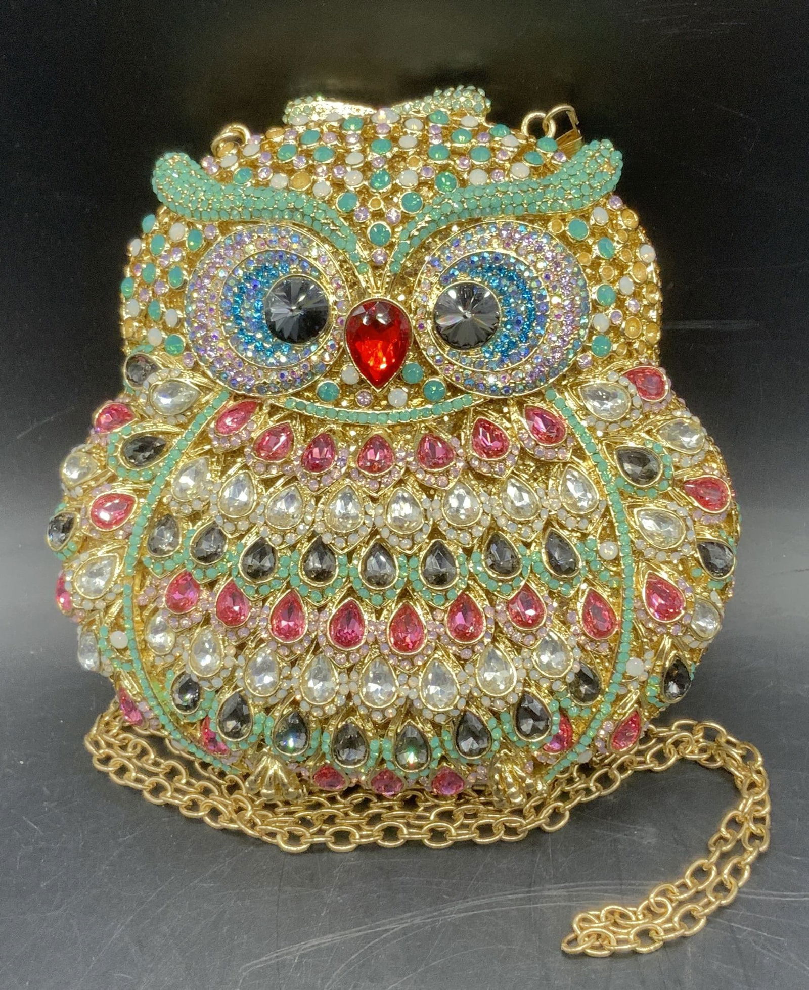 Luna Heavy Owl Crystal Evening Bag, Hand Crafted (1 of 13)