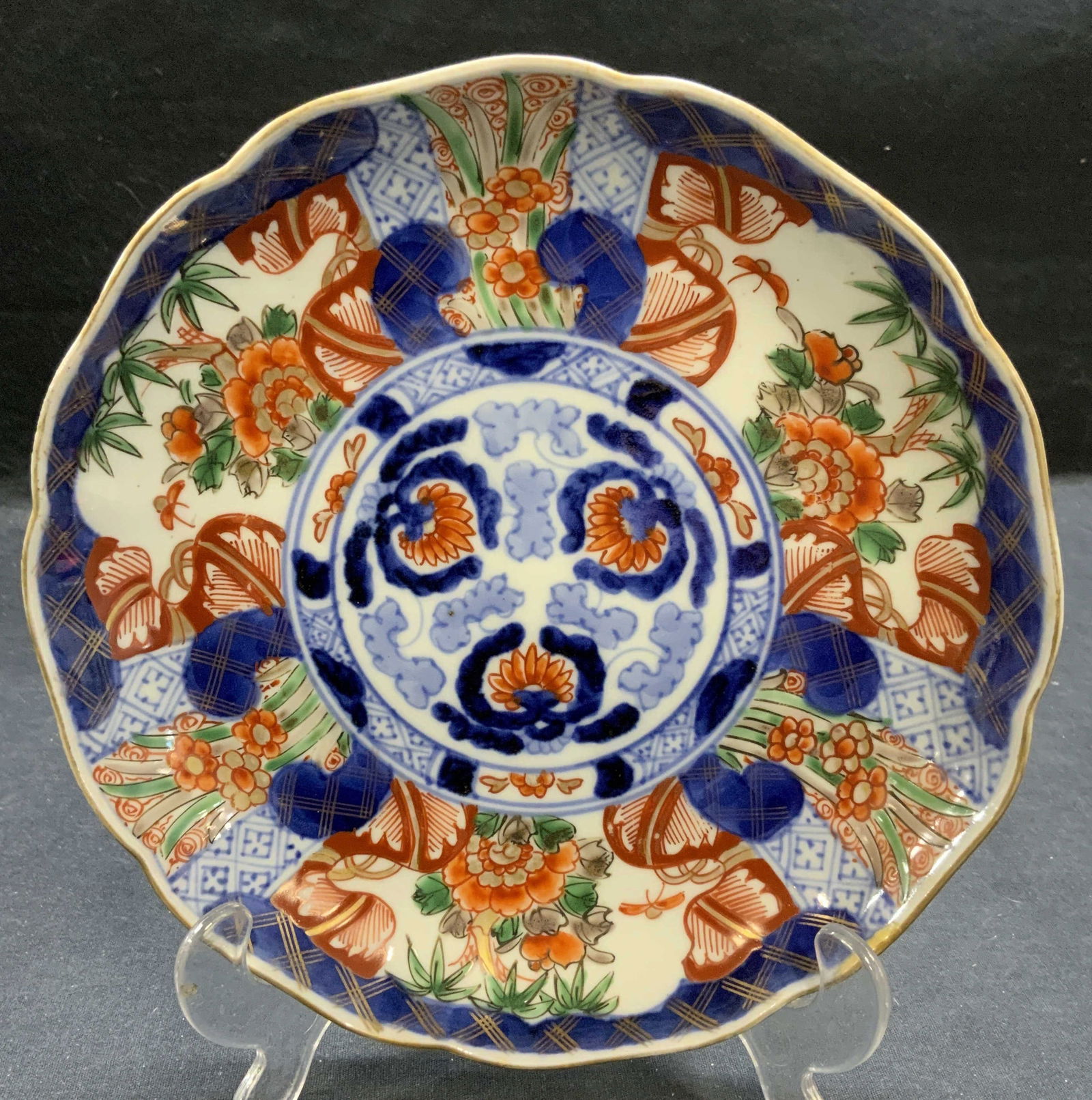 Antique Gilt Imari Porcelain Plate (1 of 6)