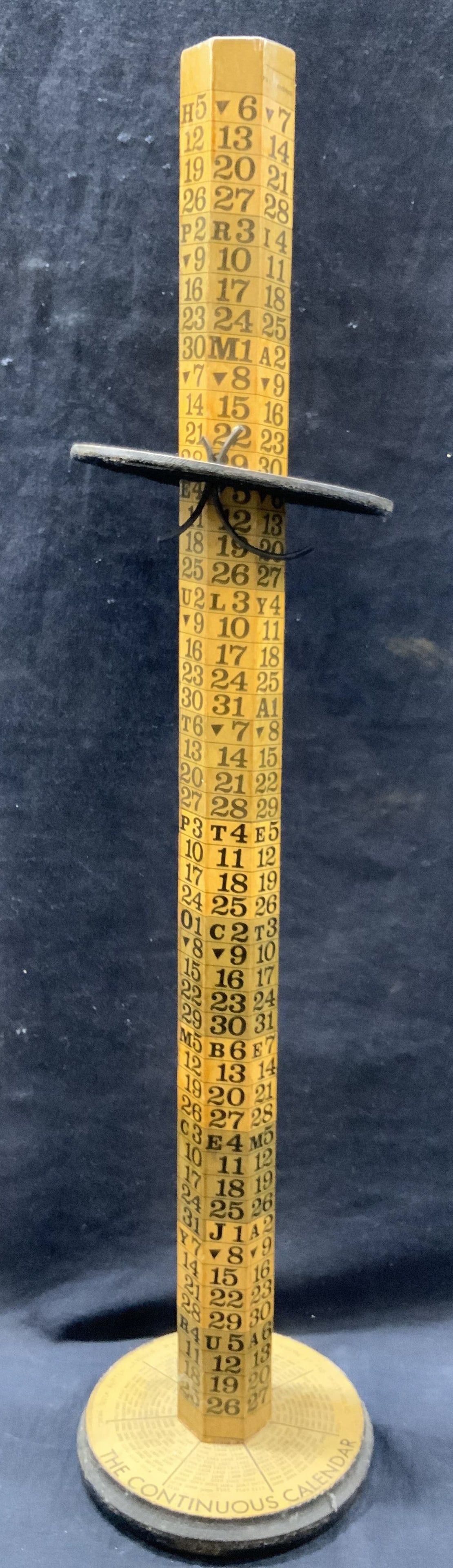 Antique Continuous Calendar Wood Post 2ft 1799-2115 (1 of 10)