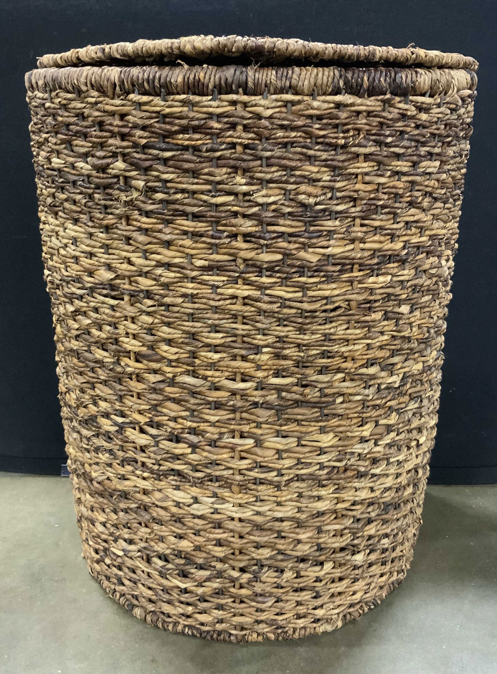 Woven Rattan Basket With Handles & Lid (1 of 9)