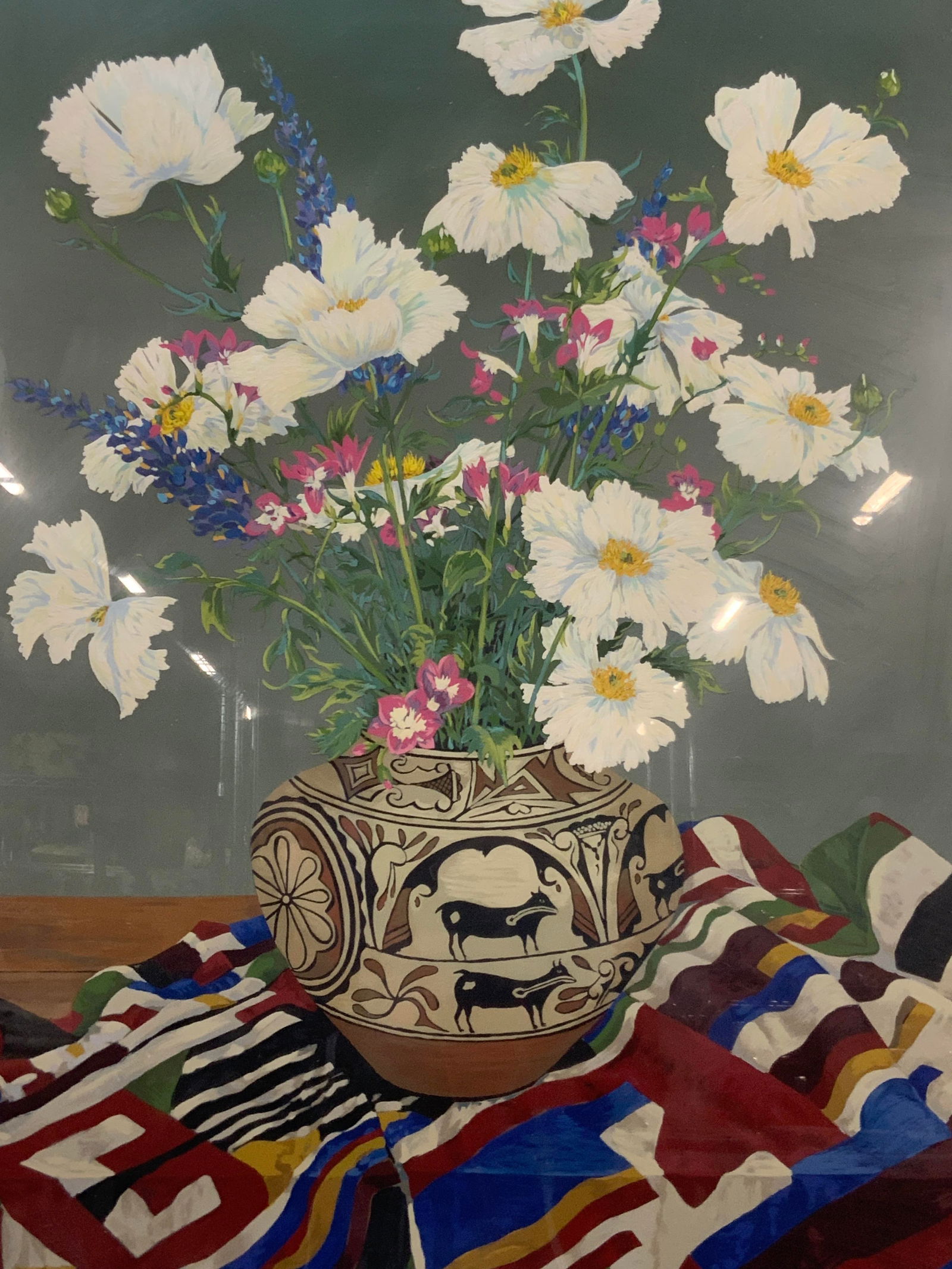 John Powell Sgd & Numbered Silk Screen Still Life (1 of 15)