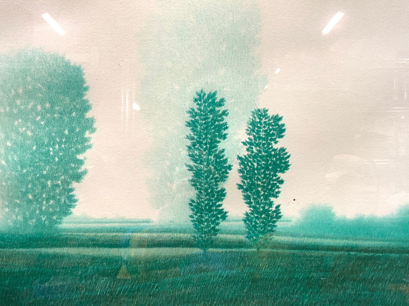 Robert Kipniss Sgd Green Field Lmt Ed Lithograph (1 of 9)