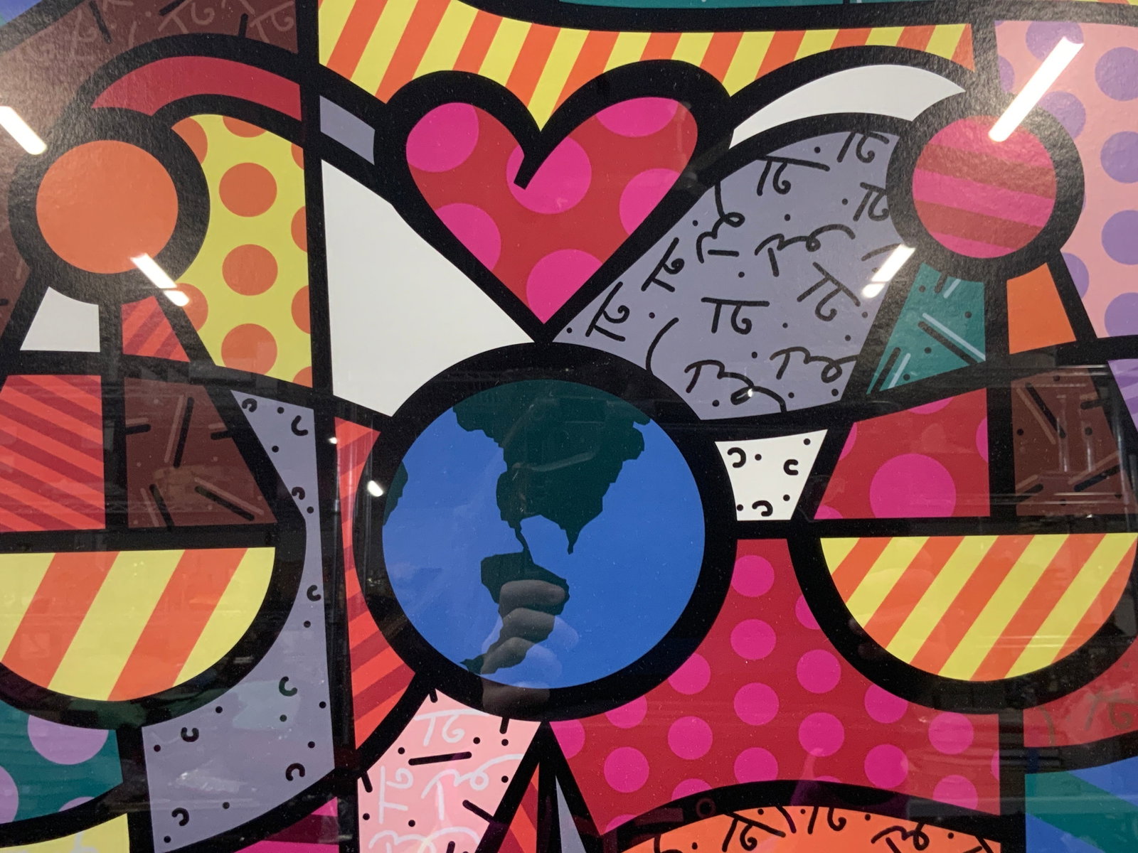 Romero Britto Immigration Lawyers Litho: The Americans immigration lawyers associations sixtieth anniversary celebration, 1946-2006. With center art from Romero Britto, depicting a heart over the earth with scales on either side of the heart
