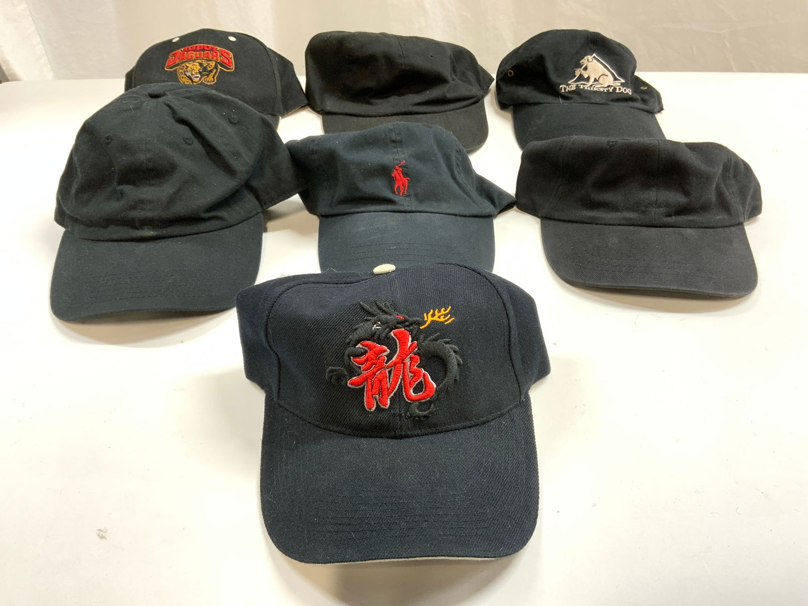 Lot 7 Baseball Caps Black Polo Ralph Lauren & More (1 of 6)