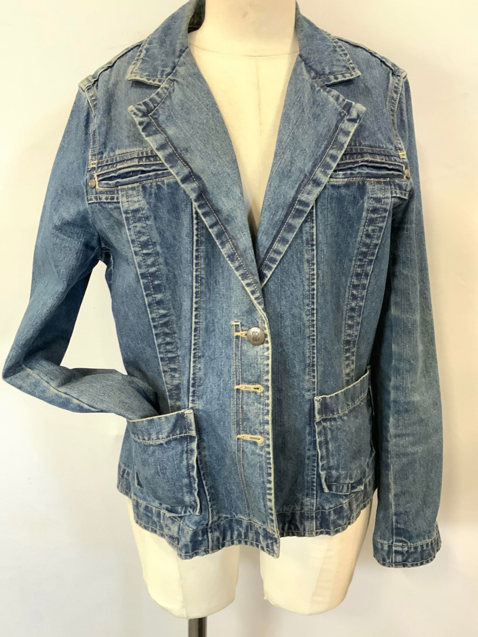 Bill Blass Jeans Cotton Denim Jacket (1 of 11)