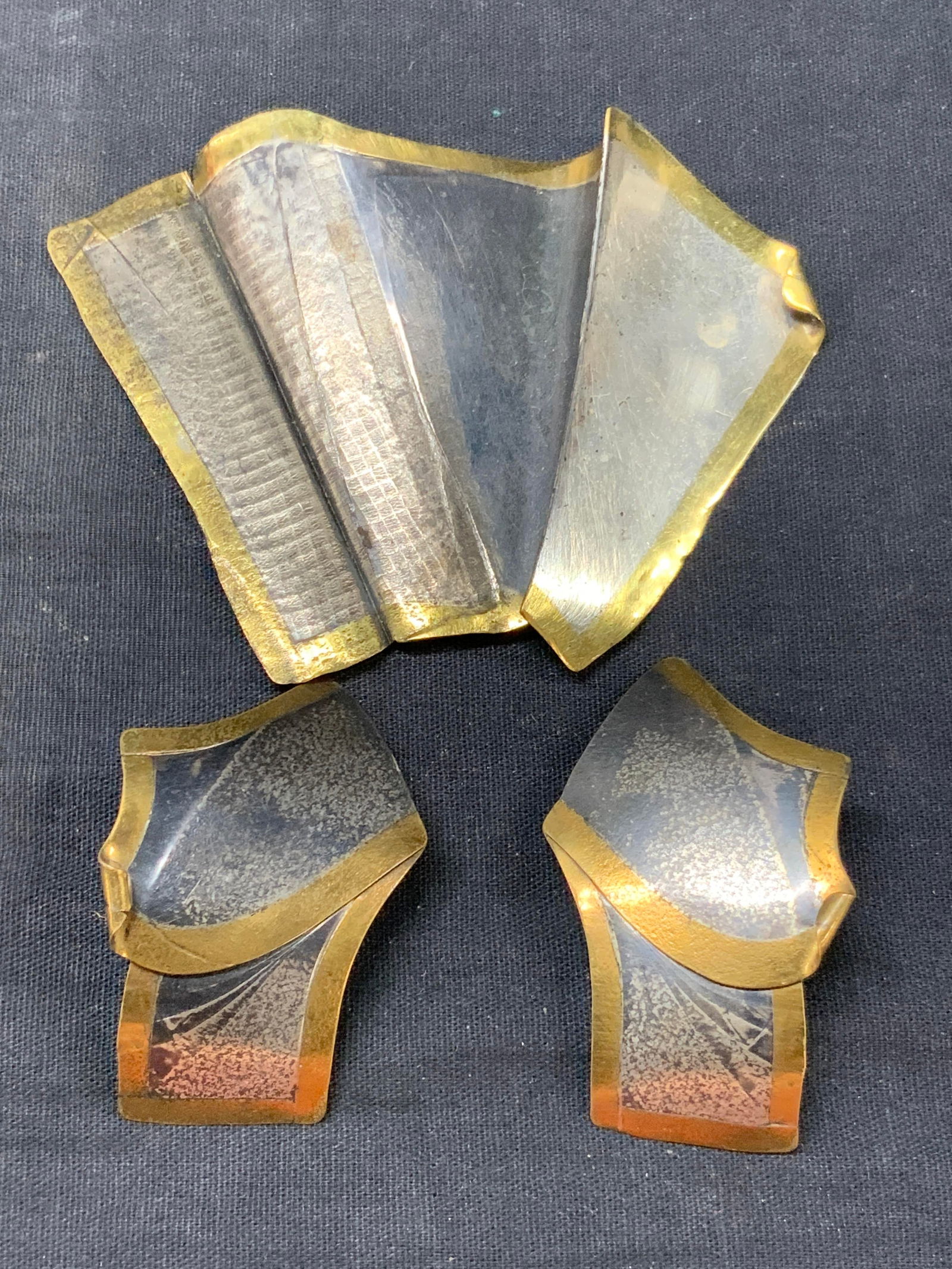 Artisan Crafted Sterling Silver Brooch & Earrings (1 of 7)