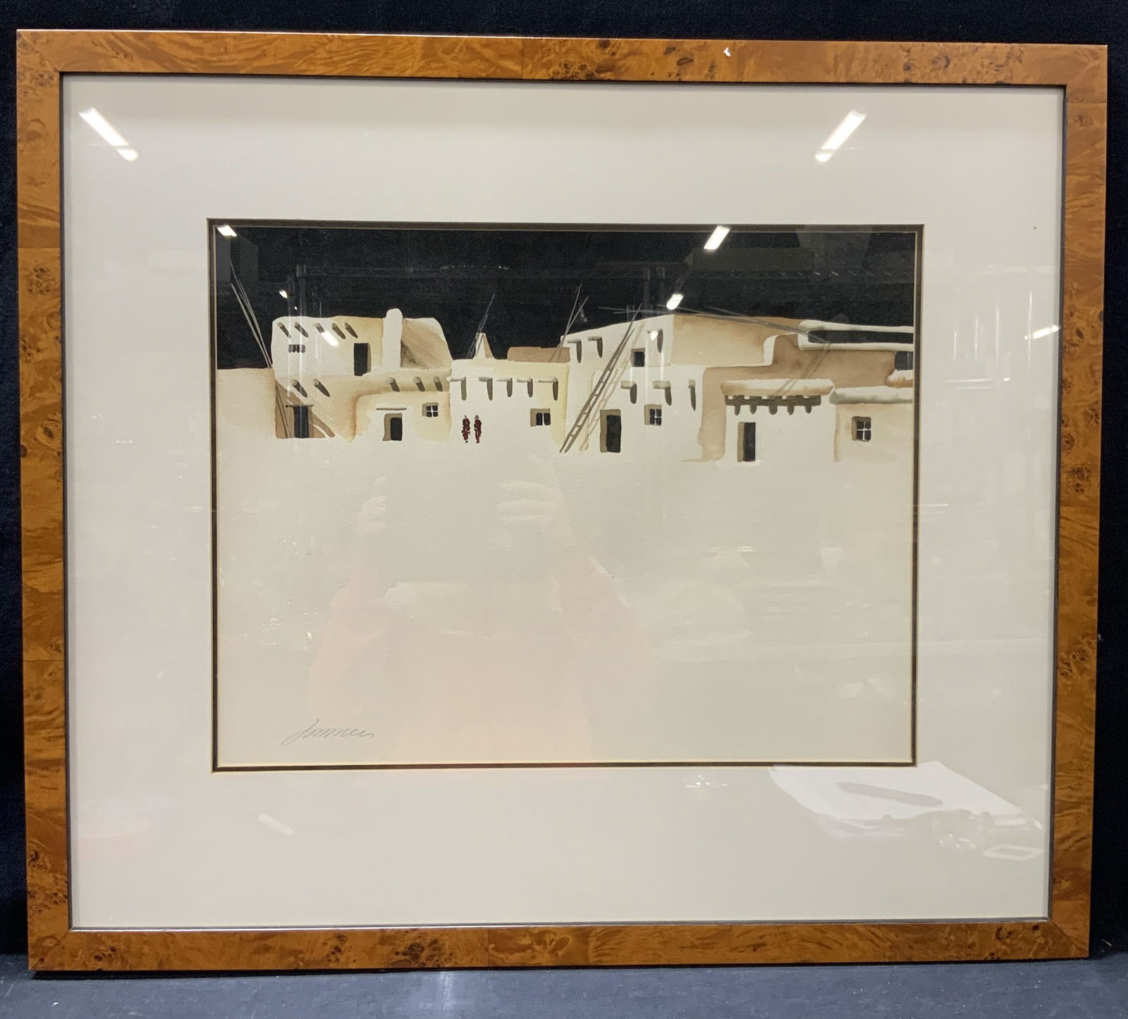 Signed South West village Watercolor Painting (1 of 8)