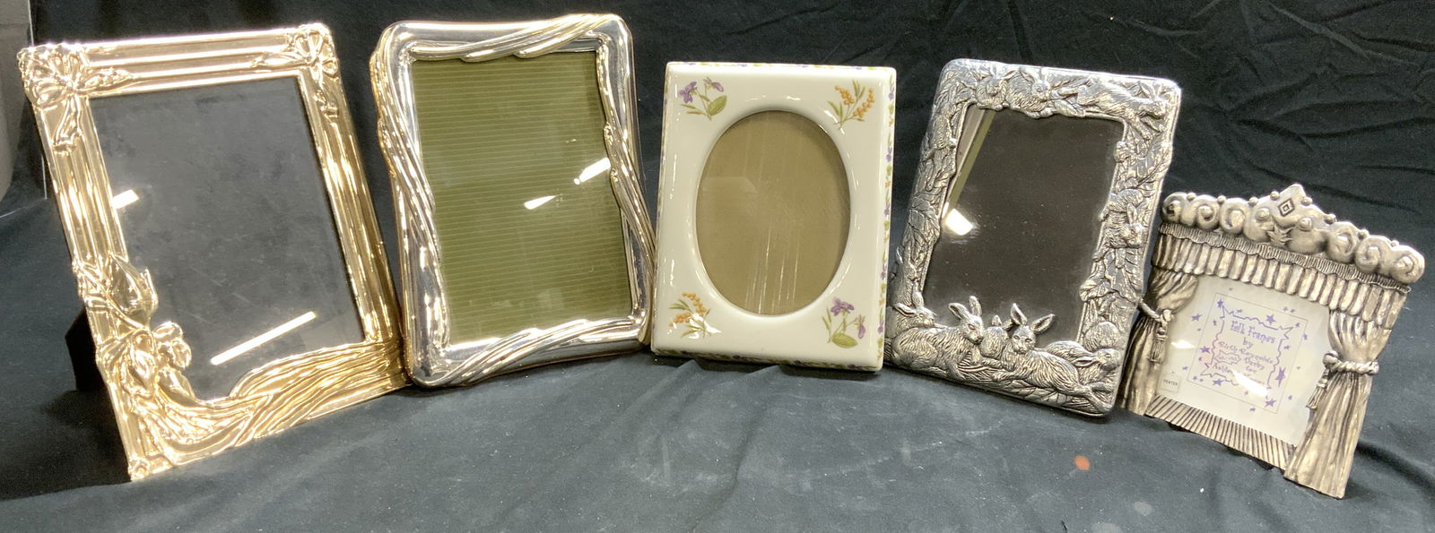 Lot5 Metal & Porcelain Picture Frames Dioni Italy+ (1 of 9)