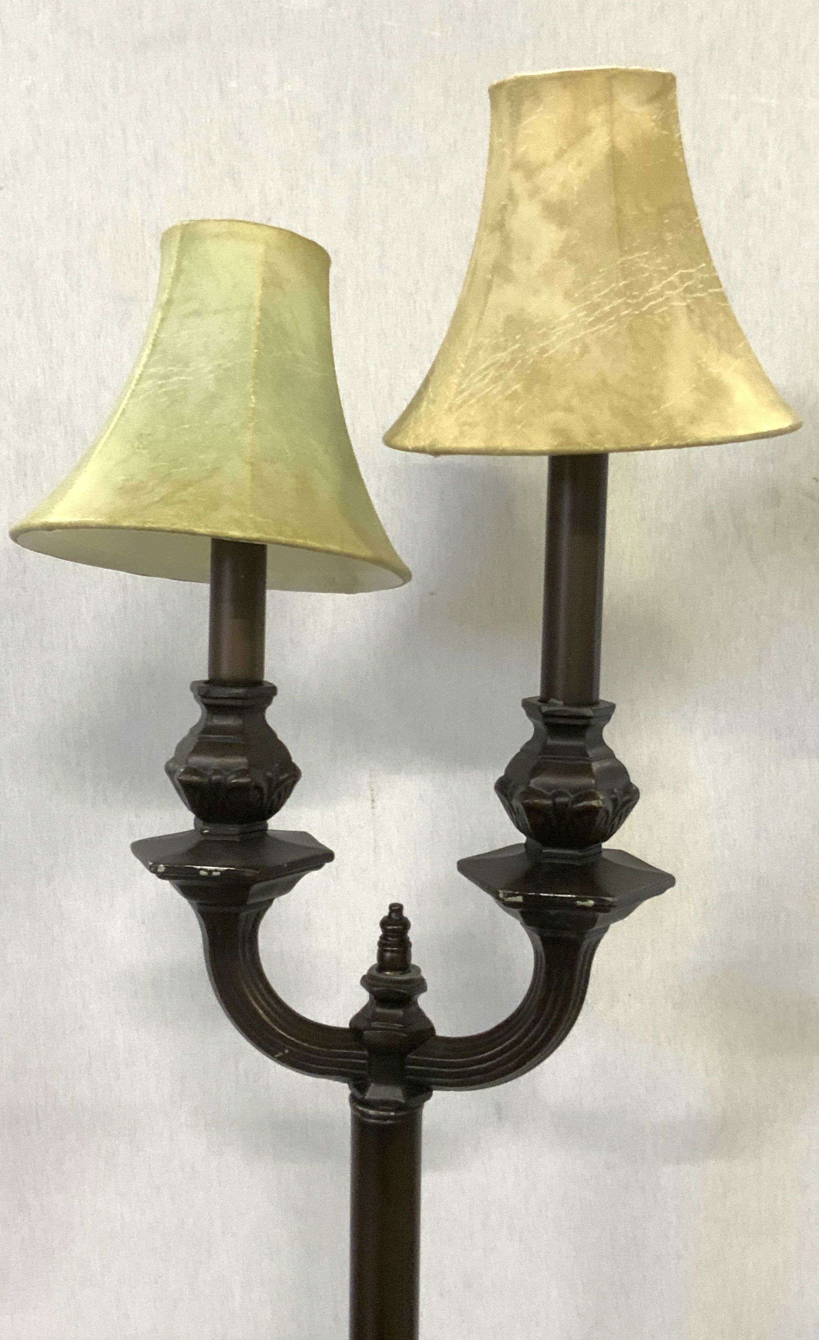 Vintage Metal Two Light Standing Floor Lamp (1 of 13)