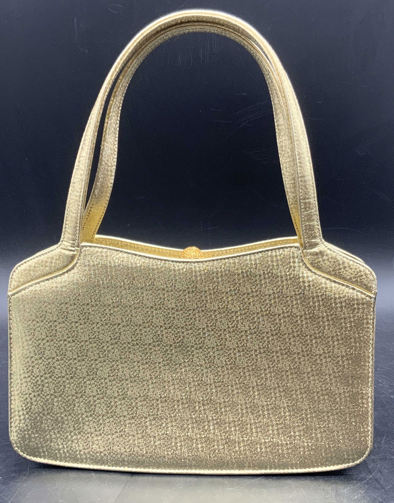 Vintage SAKS FIFTH AVE by COBLENTZ Gold Tn Purse (1 of 9)