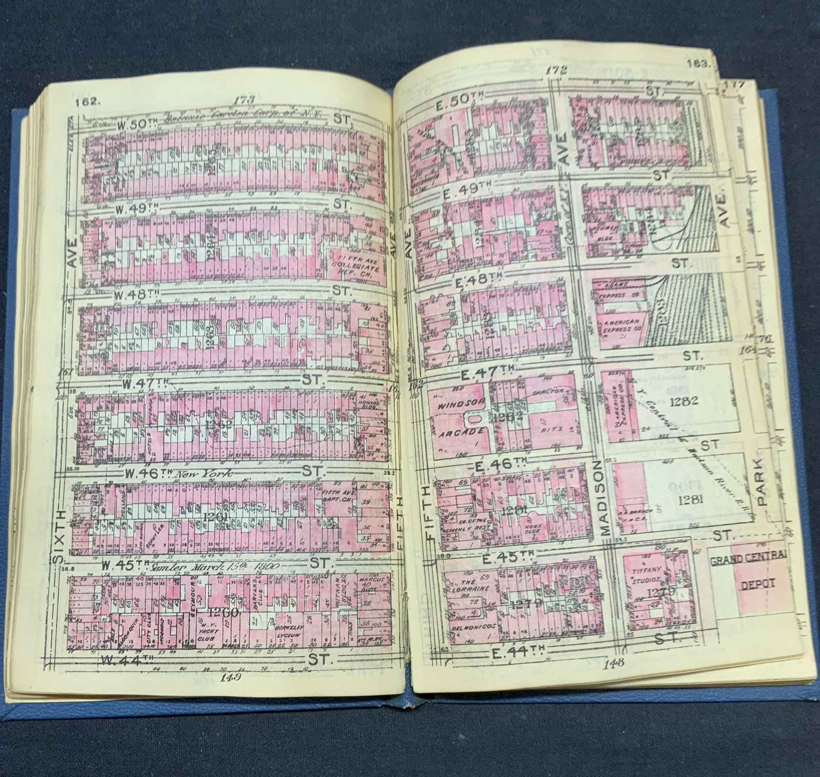 Vtg Bromley Atlas Borough of Manhattan Illustr: Vintage hardcover copy of Bromley Atlas Borough of Manhattan. Published information unknown. Contains street maps and address directory. Measures approx. 8.25 x 5 1/8 inches. Wear to cover, pages, and