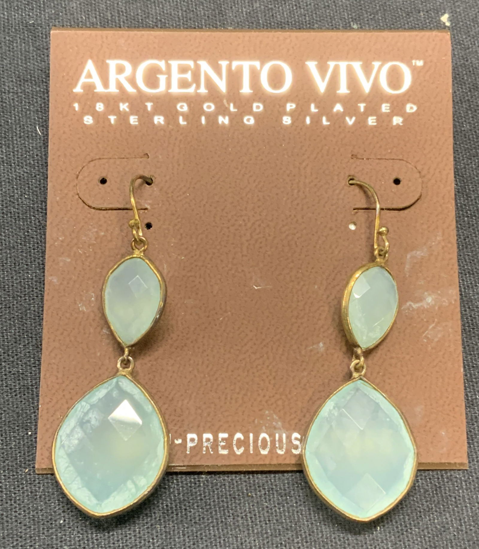 Argento Vivo Gold Pl Sterling Silver Earrings NWT (1 of 6)