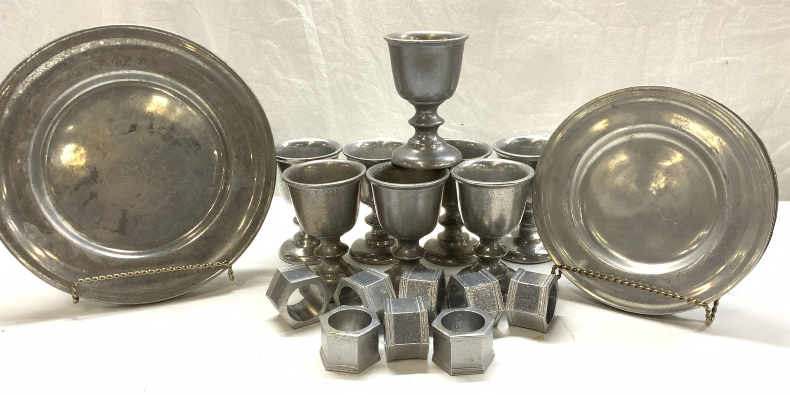 Set 24 RWP Pewter Tableware, USA (1 of 8)
