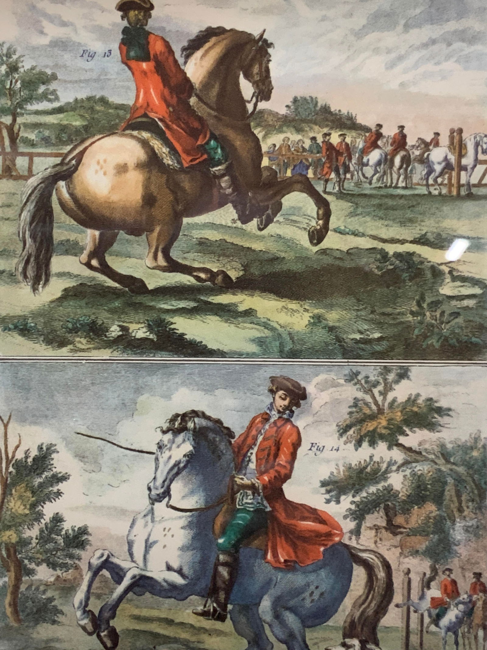 Robert Bernard Manege Horse Riding Vtg Litho (1 of 10)