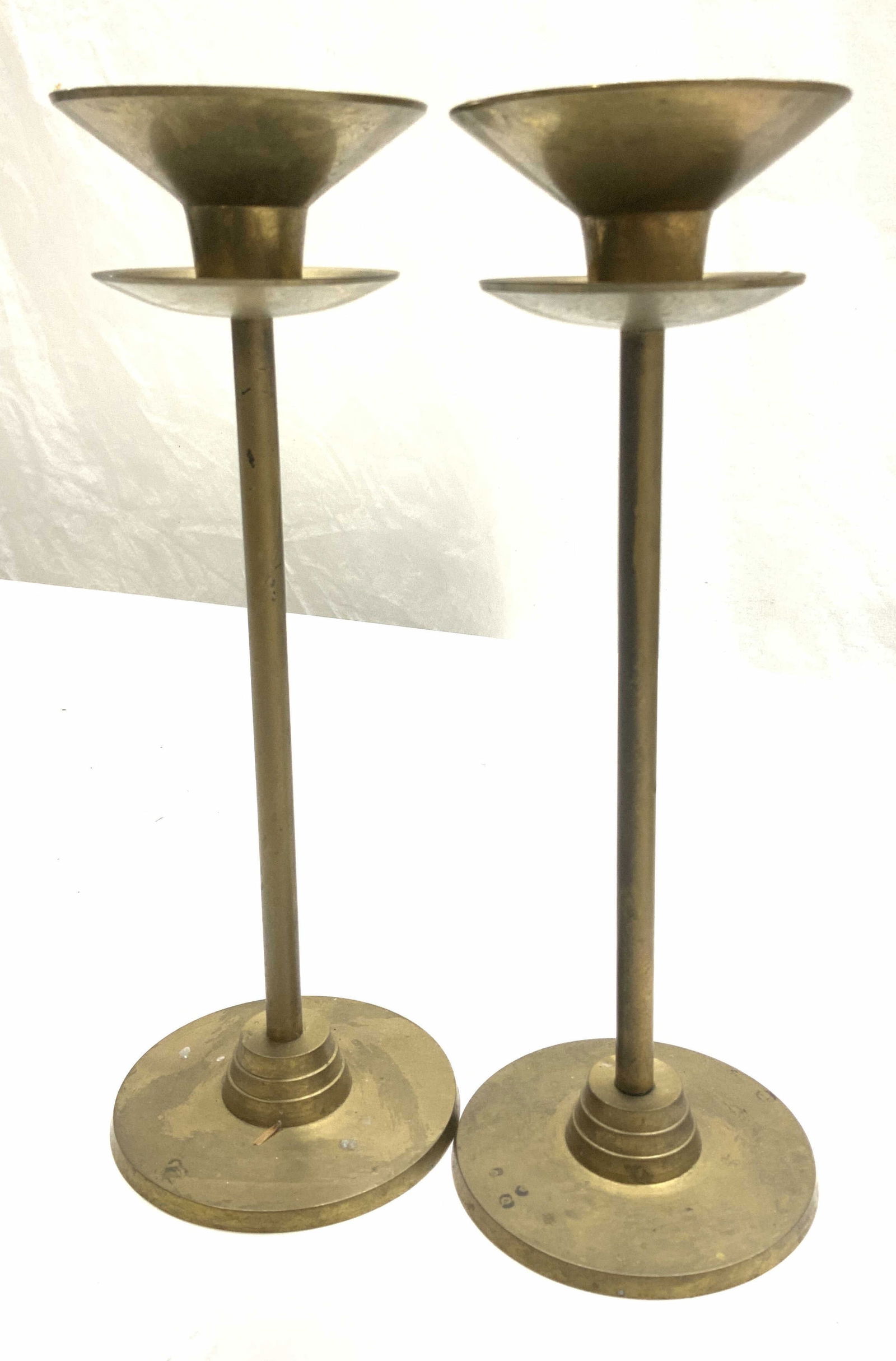Pr MCM Foundry Collection Brass Candlesticks India (1 of 7)