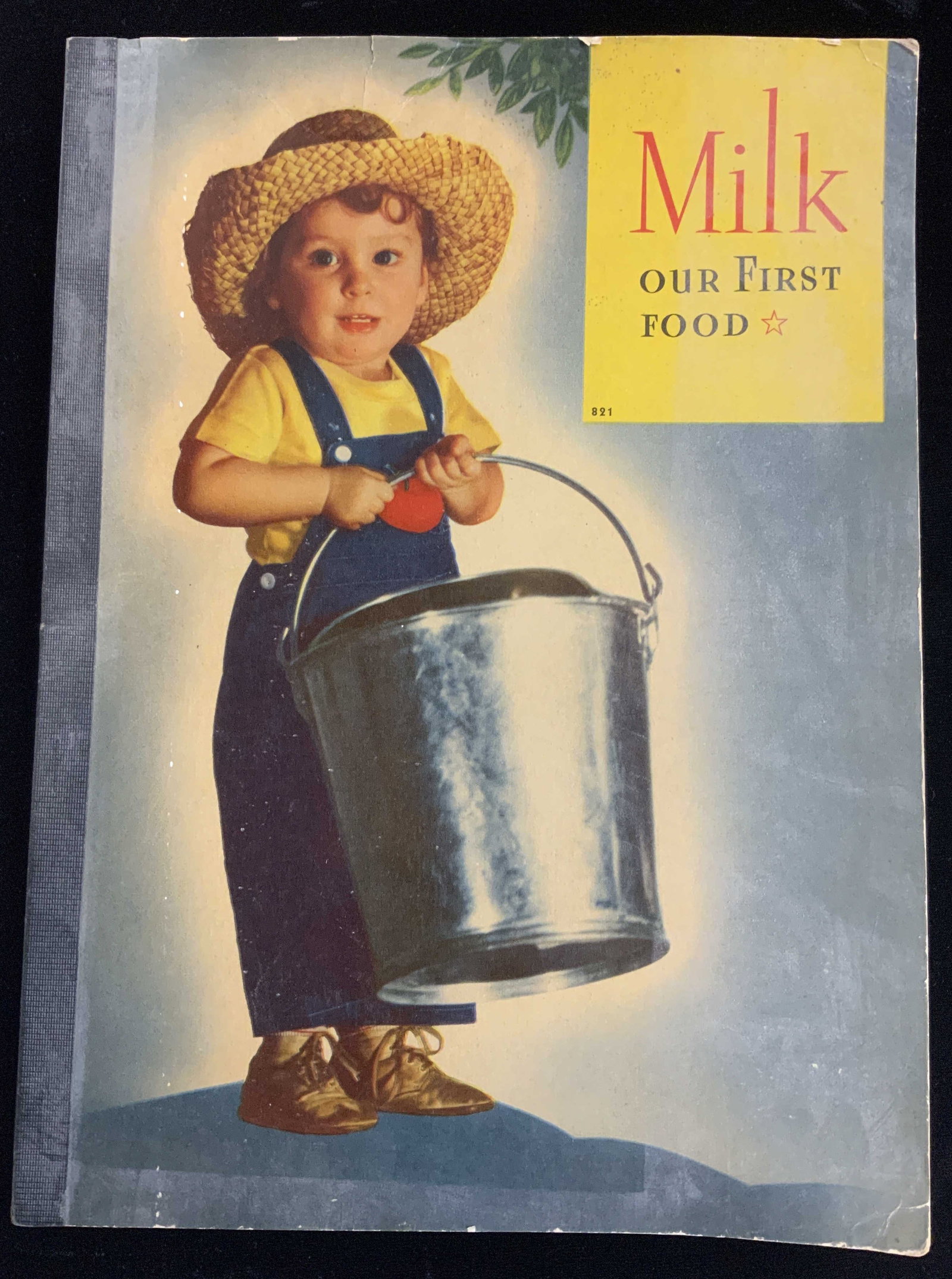 Milk Our First Food Mag by Jane Dale,1938, Illustr: Vintage black and white paper magazine full of historical information about Milk. Titled Milk Our First Food by Jane Dale , published by Artists and Writers Guild , Poughkeepsie, NY c 1938. Measures 1